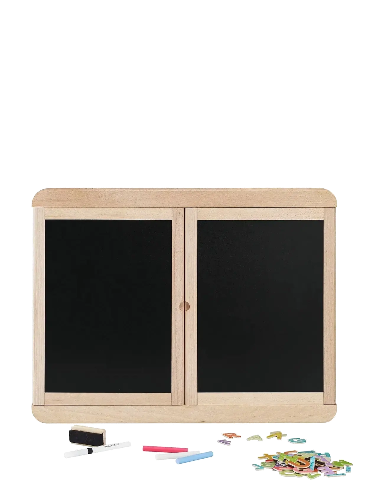 JeuJura - Blackboard - Magnetic Wall Triptych 113 cm - rittavlor - brown - 1