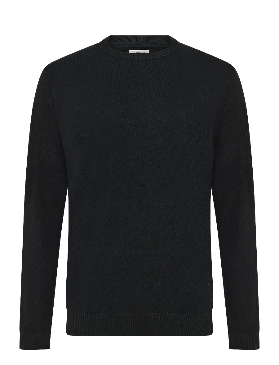 JJ REBEL - JREBCALLUM KNIT CREW NECK NOOS - black - 1