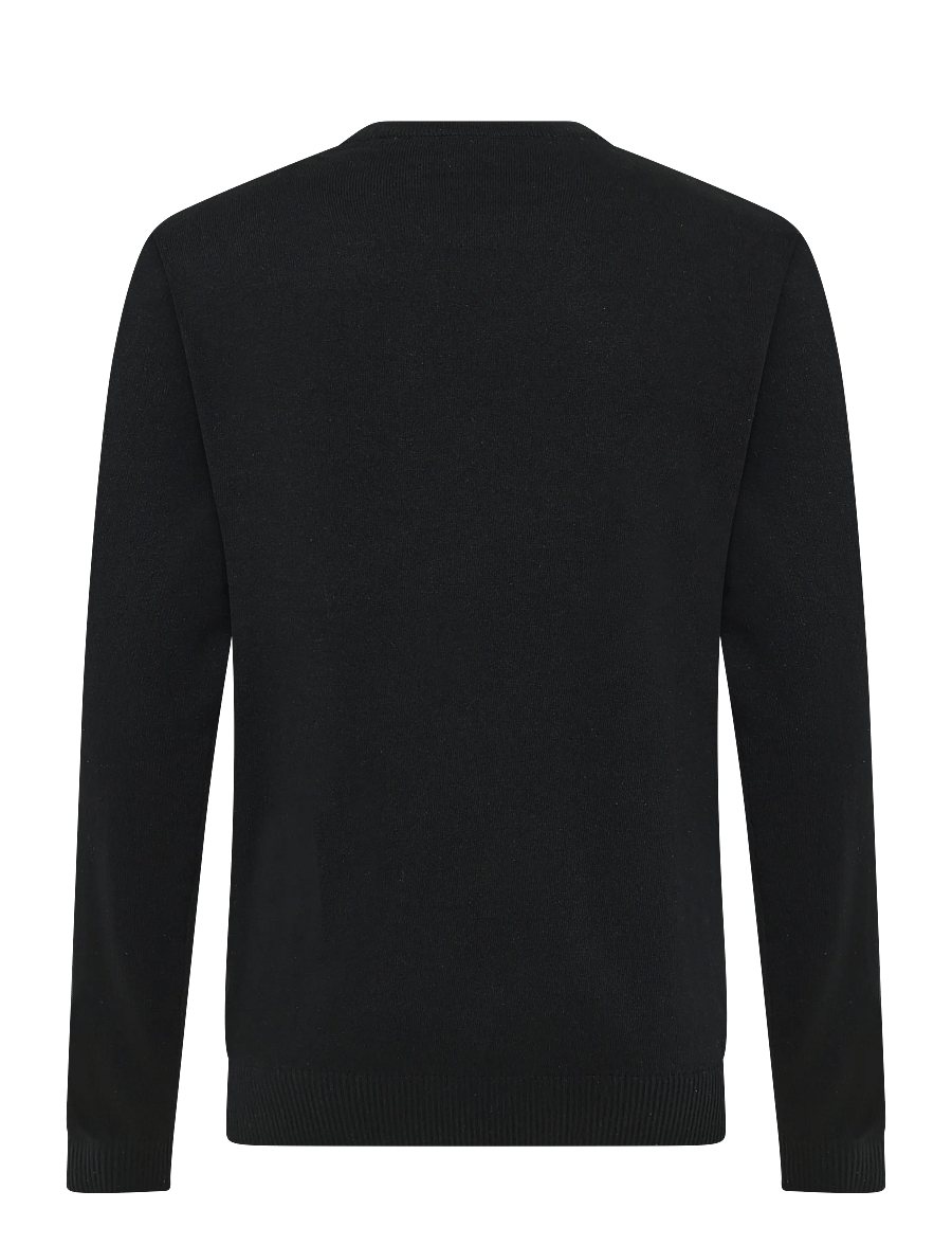 JJ REBEL - JREBCALLUM KNIT CREW NECK NOOS - black - 2