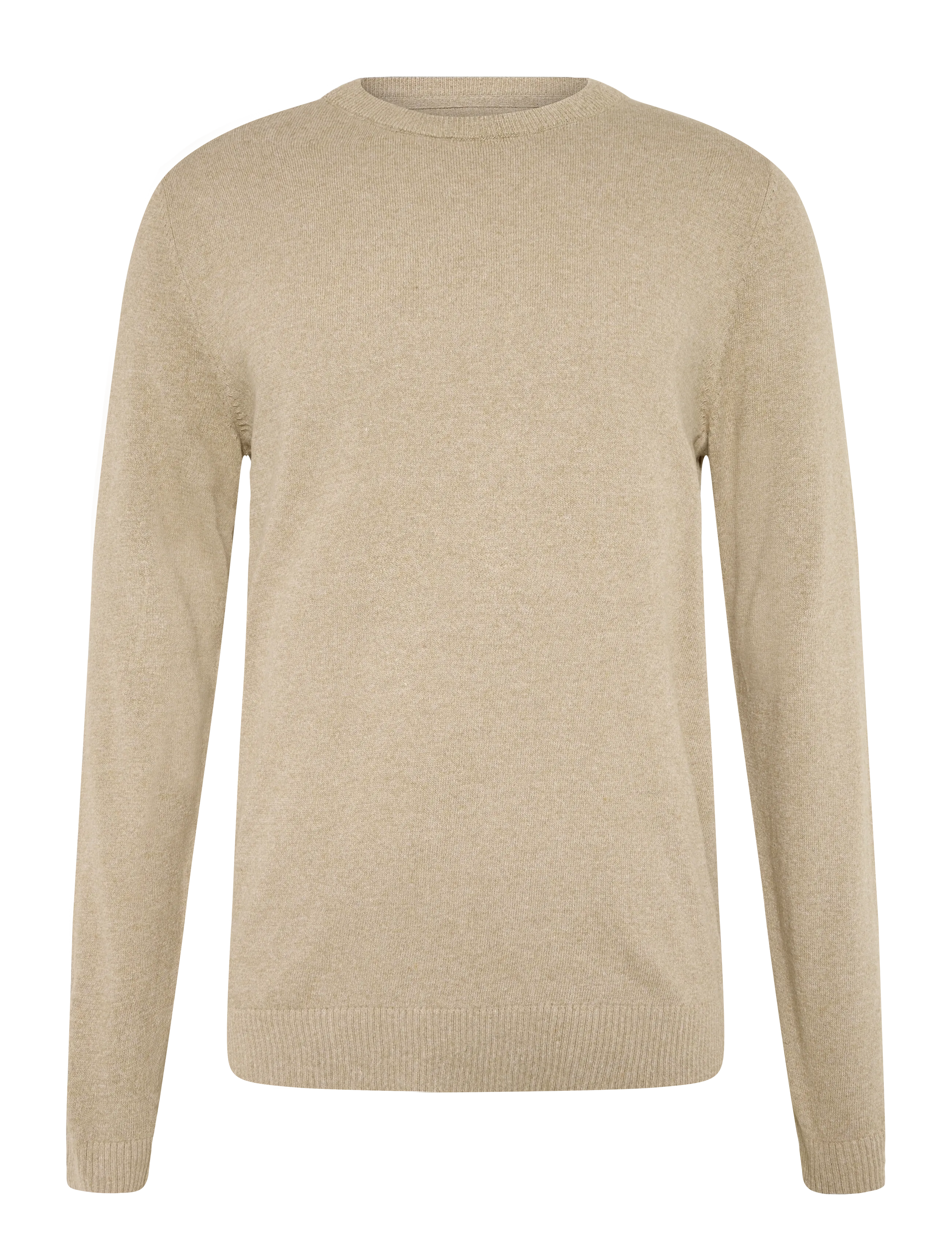 JJ REBEL JREBCALLUM KNIT CREW NECK NOOS - Knitwear - CROCKERY / beige