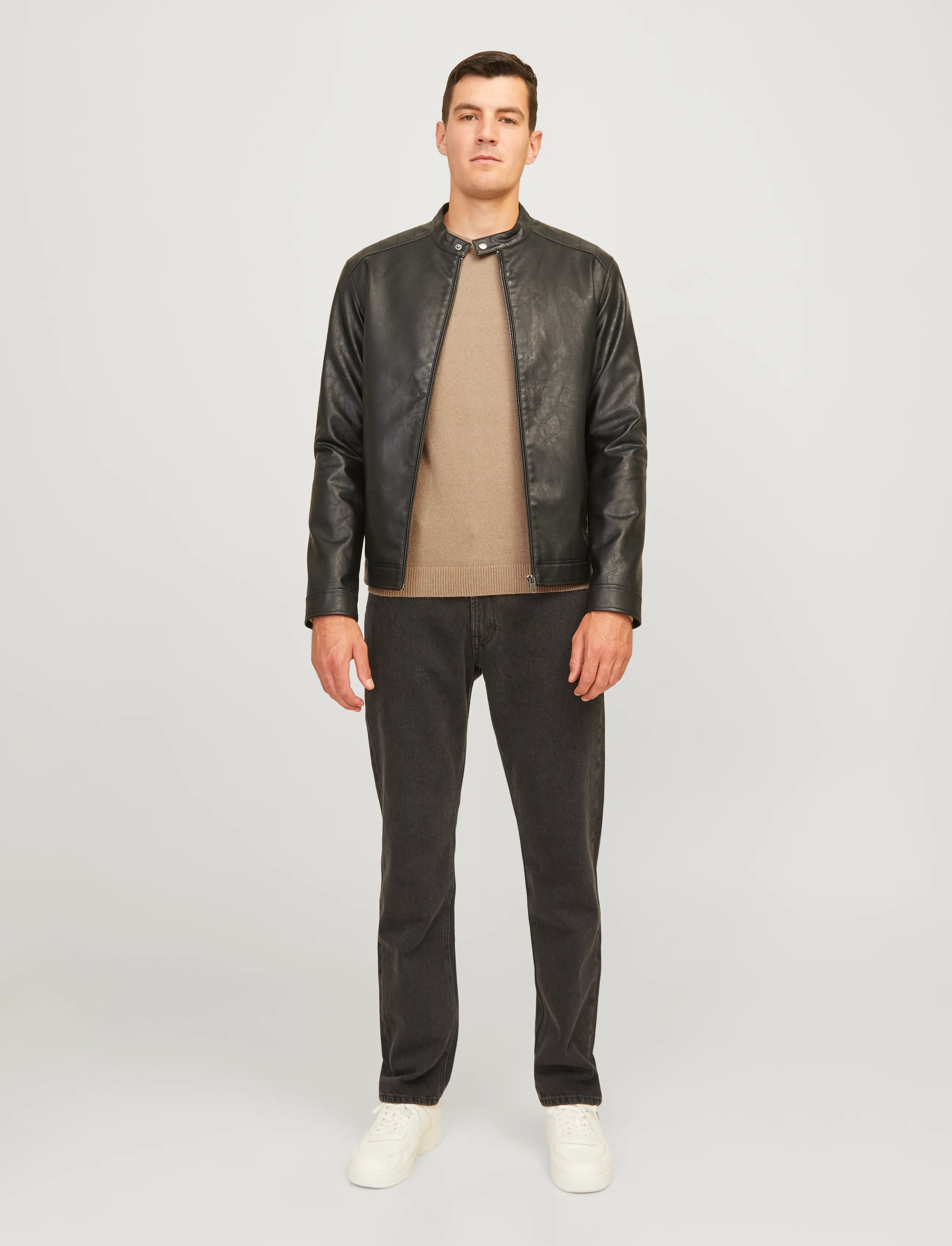 JJ REBEL - JREBCALLUM KNIT CREW NECK NOOS - madalaimad hinnad - crockery - 4