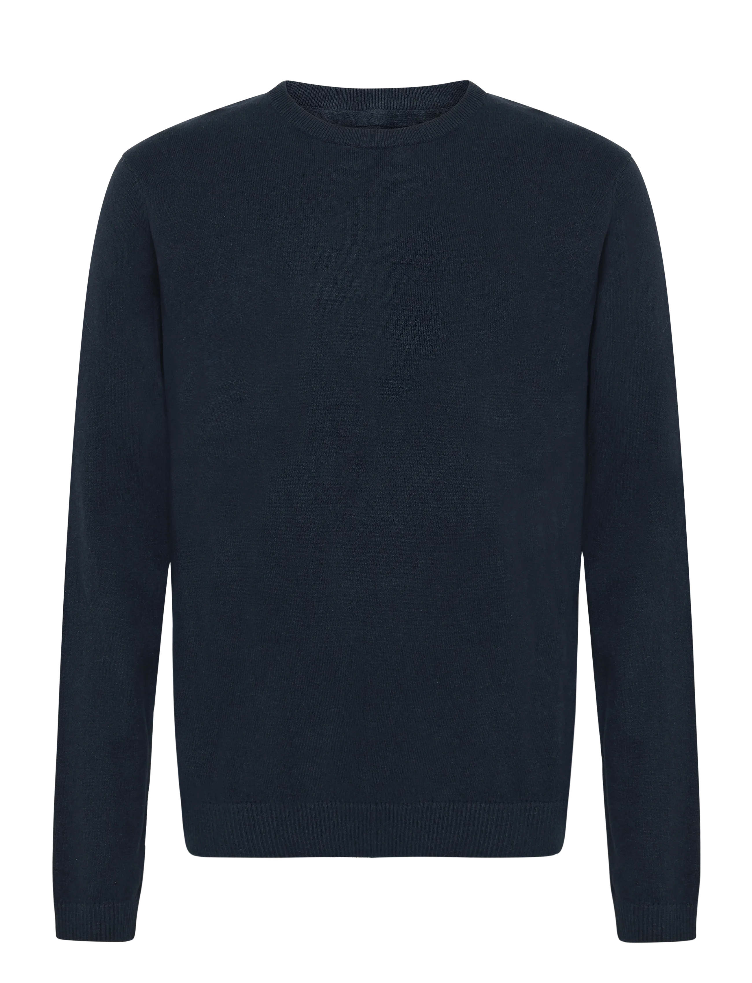 JJ REBEL JREBCALLUM KNIT CREW NECK NOOS - Strik - NAVY BLAZER / navy