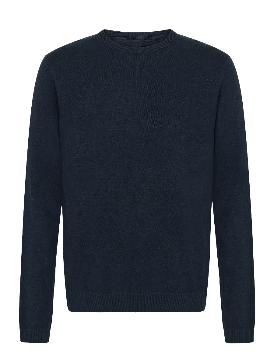 JJ REBEL - JREBCALLUM KNIT CREW NECK NOOS - Ümara kaelusega - navy blazer - 1