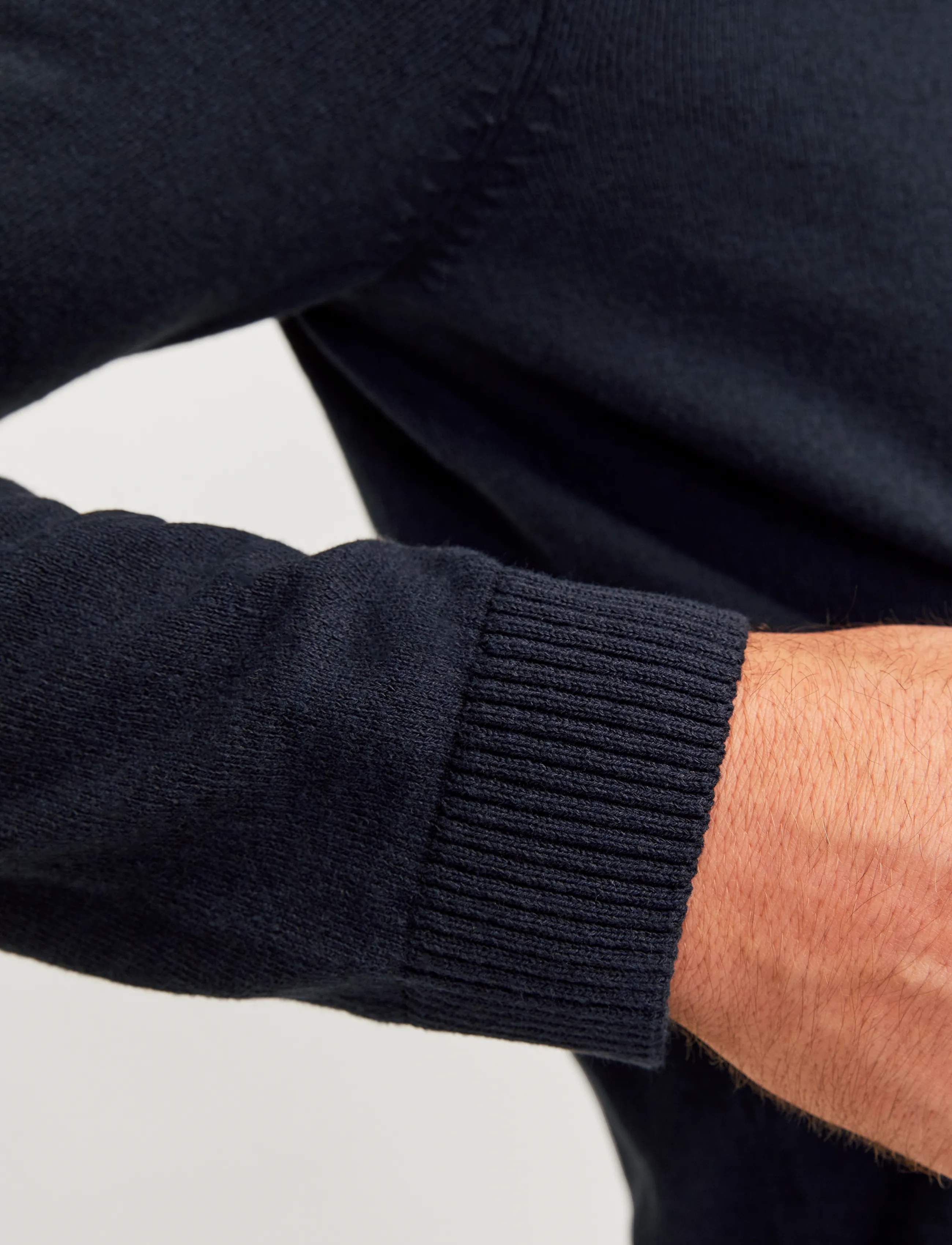 JJ REBEL - JREBCALLUM KNIT CREW NECK NOOS - laveste priser - navy blazer - 5