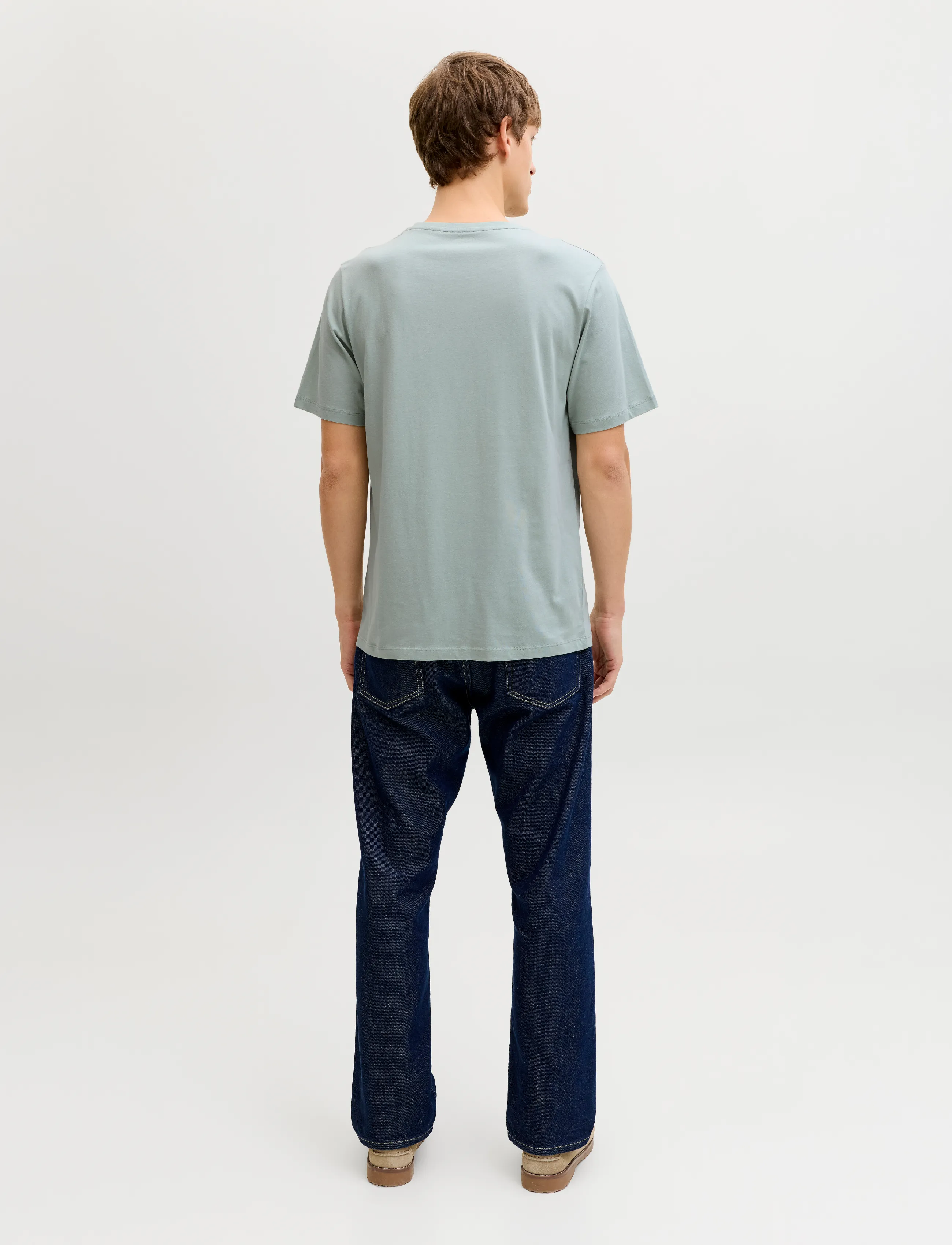 JJ REBEL - JREBREBEL LOGO TEE SS CREW NECK NOOS - die niedrigsten preise - aqua gray - 3