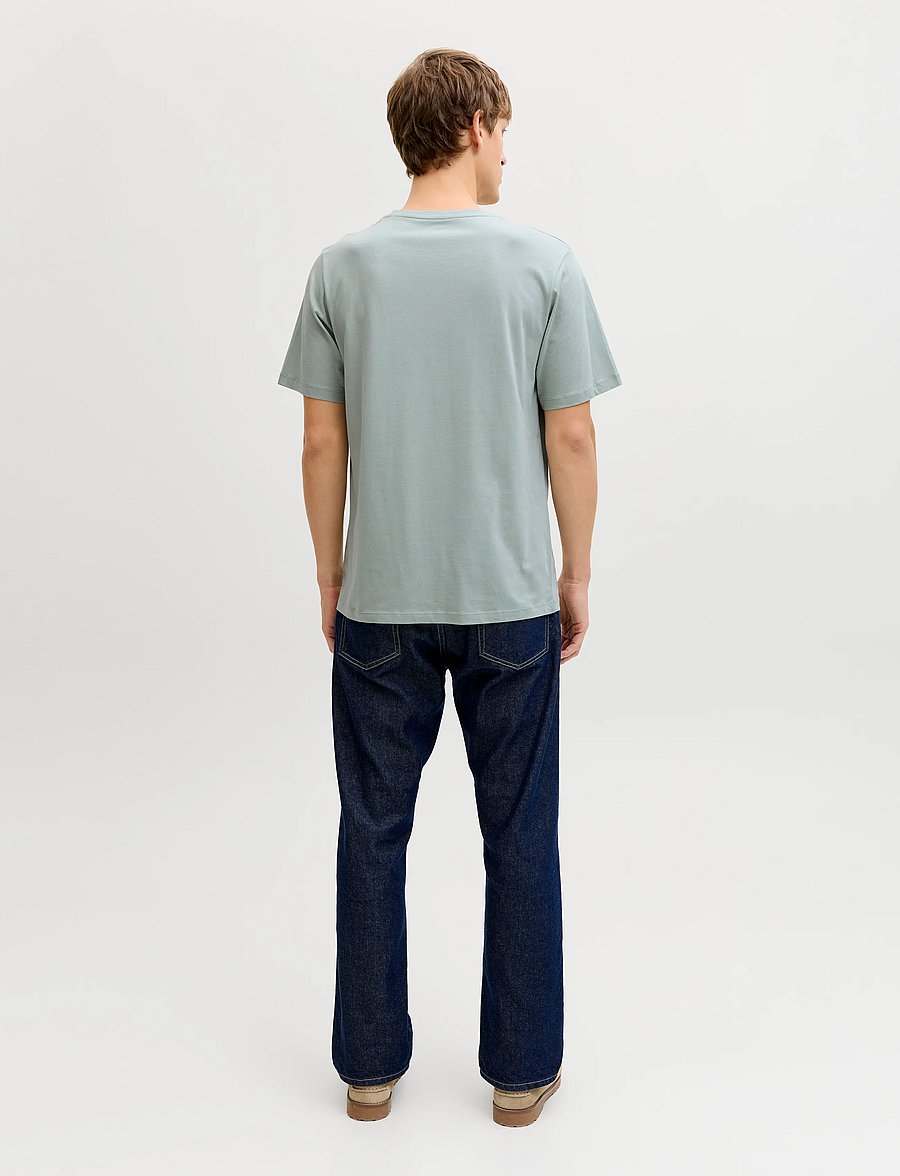 JJ REBEL - JREBREBEL LOGO TEE SS CREW NECK NOOS - aqua gray - 3