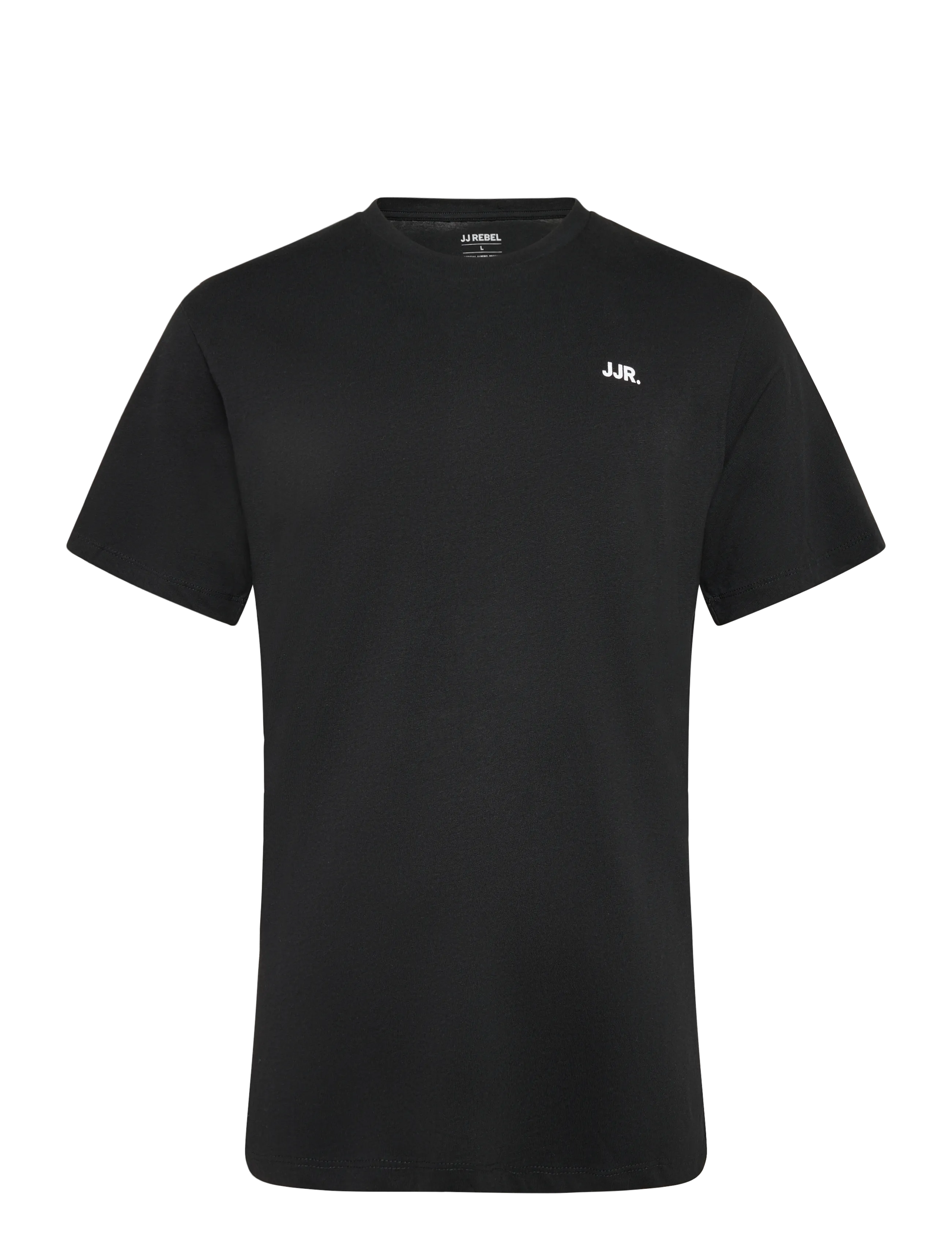 JJ REBEL JREBREBEL LOGO TEE SS CREW NECK NOOS - Kortärmade T-shirts - BLACK / black