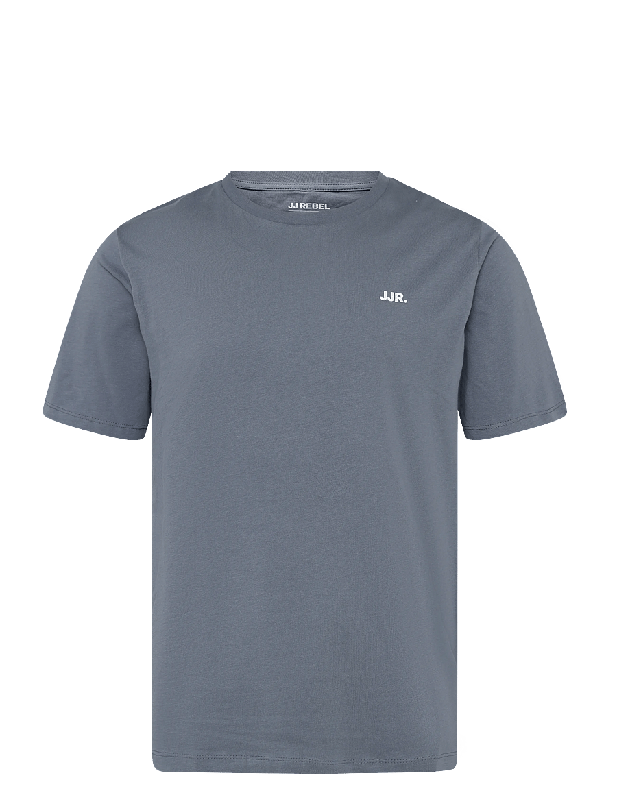 JJ REBEL - JREBREBEL LOGO TEE SS CREW NECK NOOS - lühikeste varrukatega t-särgid - folkstone gray - 1