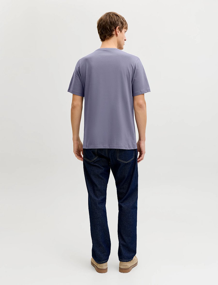 JJ REBEL - JREBREBEL LOGO TEE SS CREW NECK NOOS - lühikeste varrukatega t-särgid - folkstone gray - 3