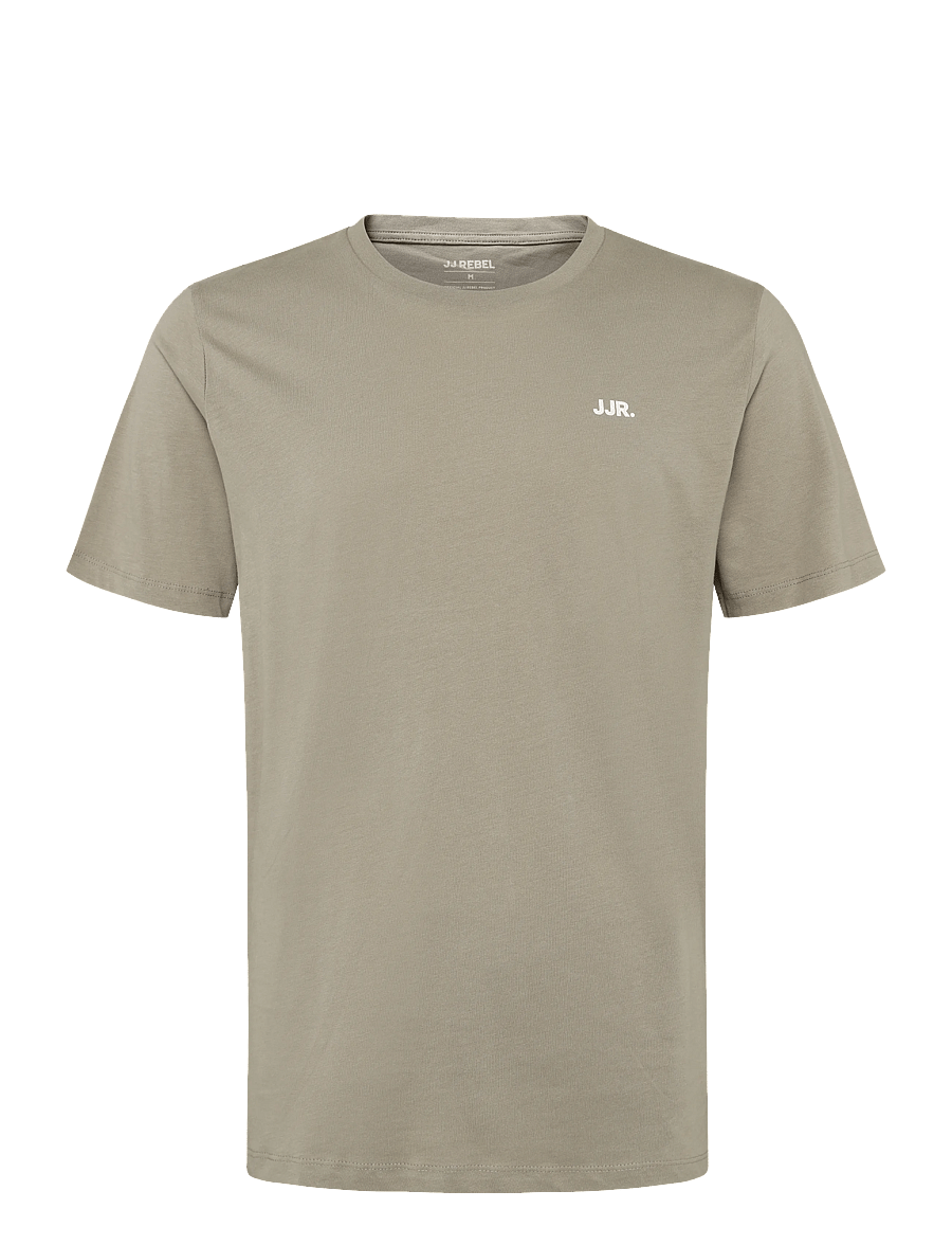 JJ REBEL - JREBREBEL LOGO TEE SS CREW NECK NOOS - roasted cashew - 1