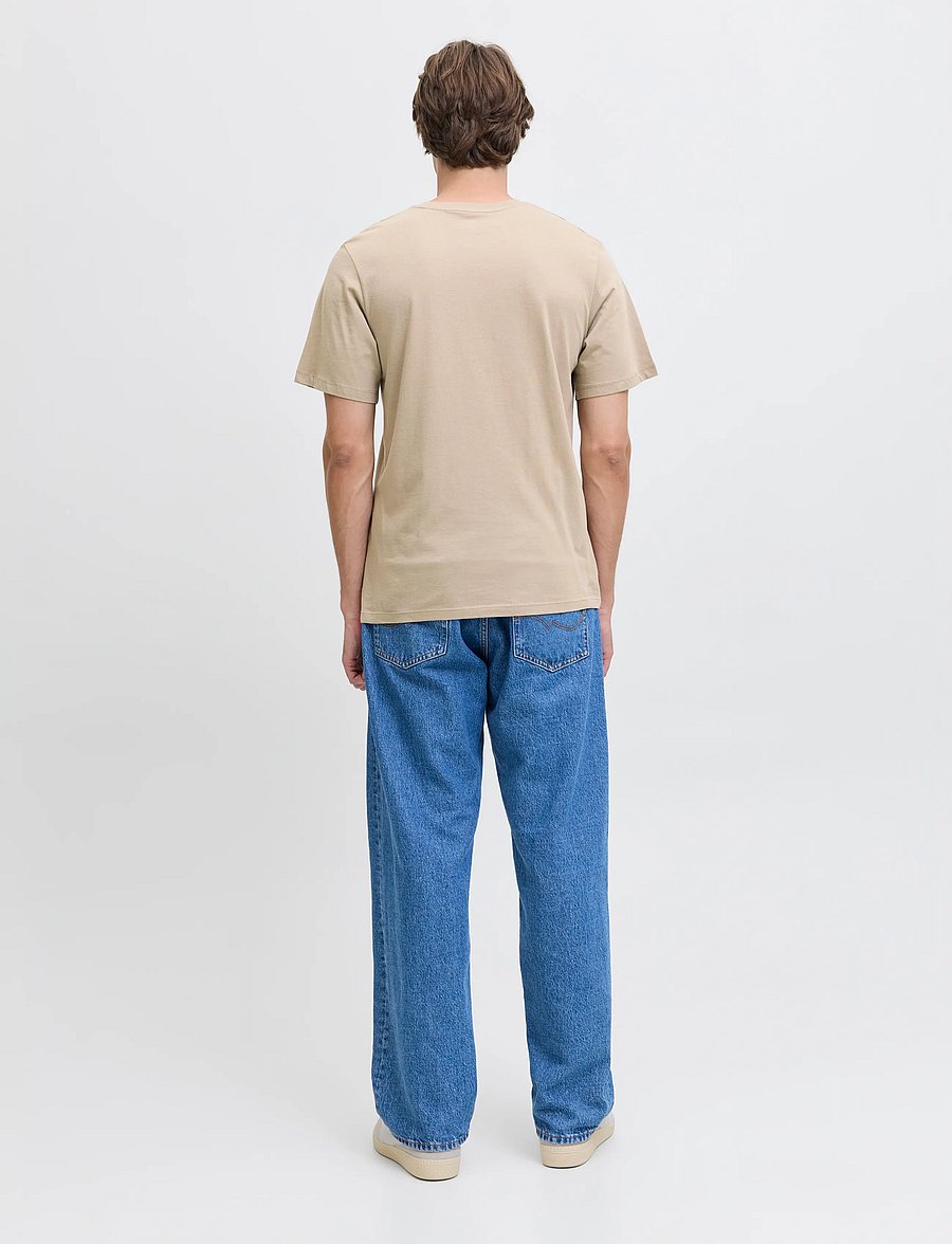 JJ REBEL - JREBREBEL LOGO TEE SS CREW NECK NOOS - roasted cashew - 3
