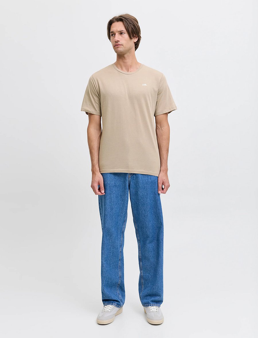 JJ REBEL - JREBREBEL LOGO TEE SS CREW NECK NOOS - roasted cashew - 4
