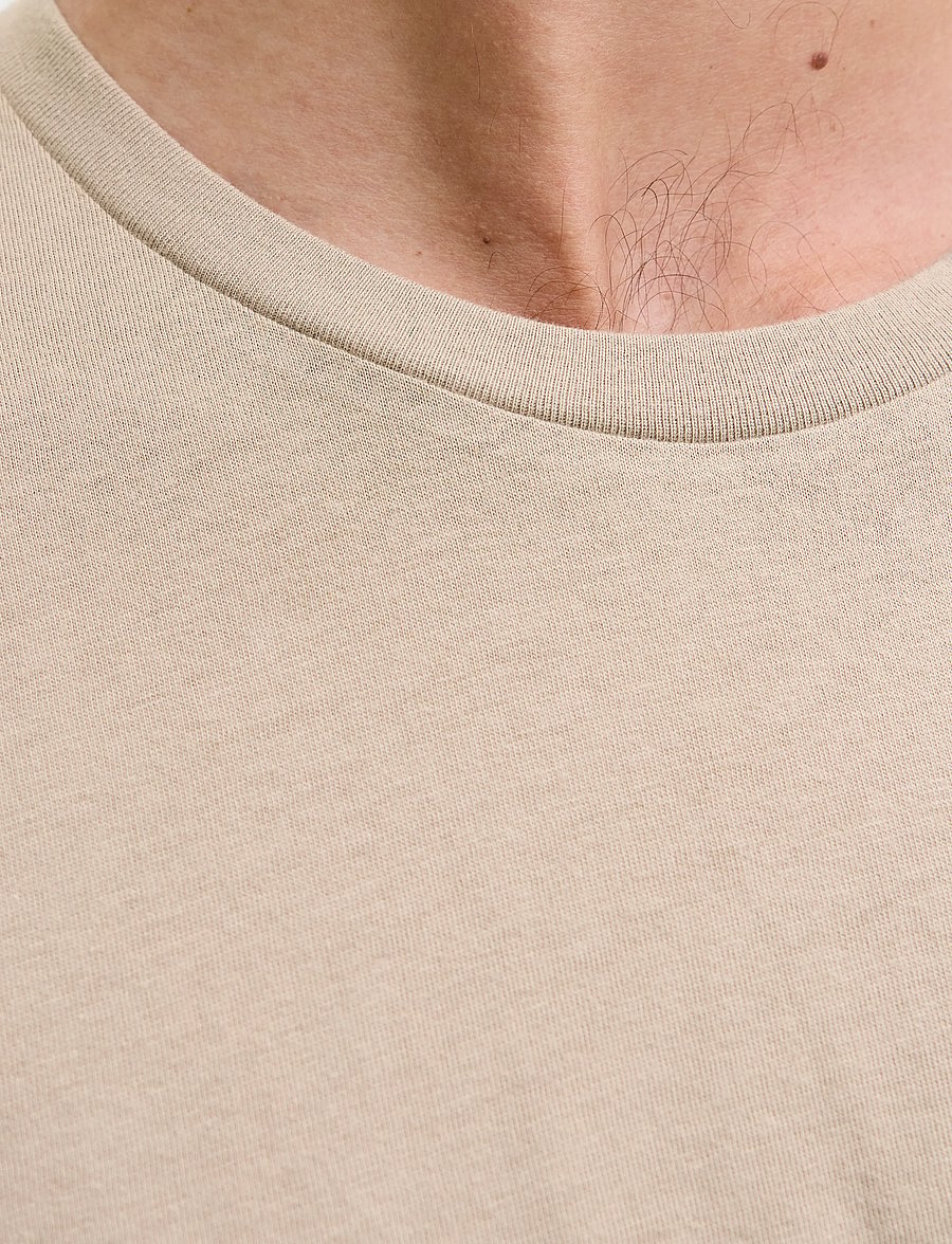 JJ REBEL - JREBREBEL LOGO TEE SS CREW NECK NOOS - roasted cashew - 5