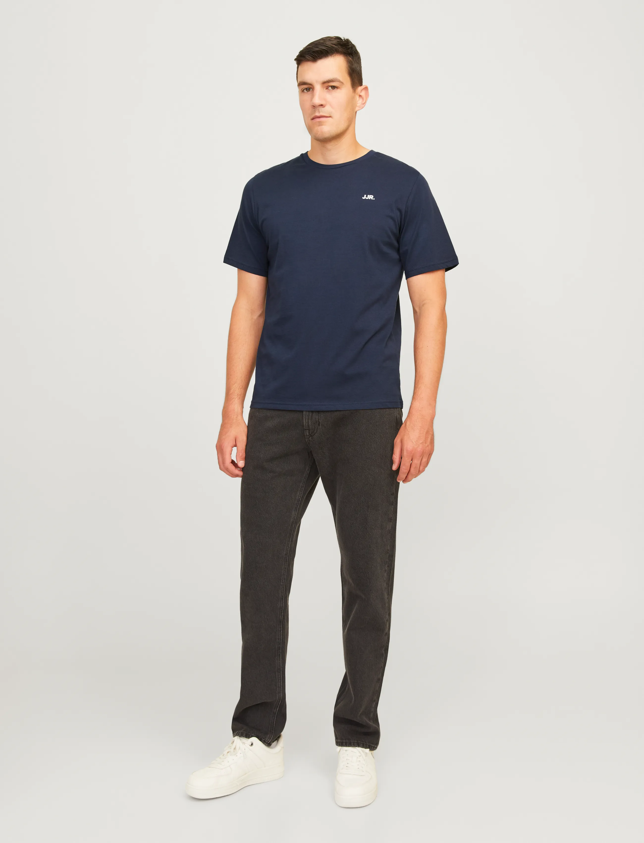 JJ REBEL - JREBREBEL LOGO TEE SS CREW NECK NOOS - laveste priser - sky captain - 4