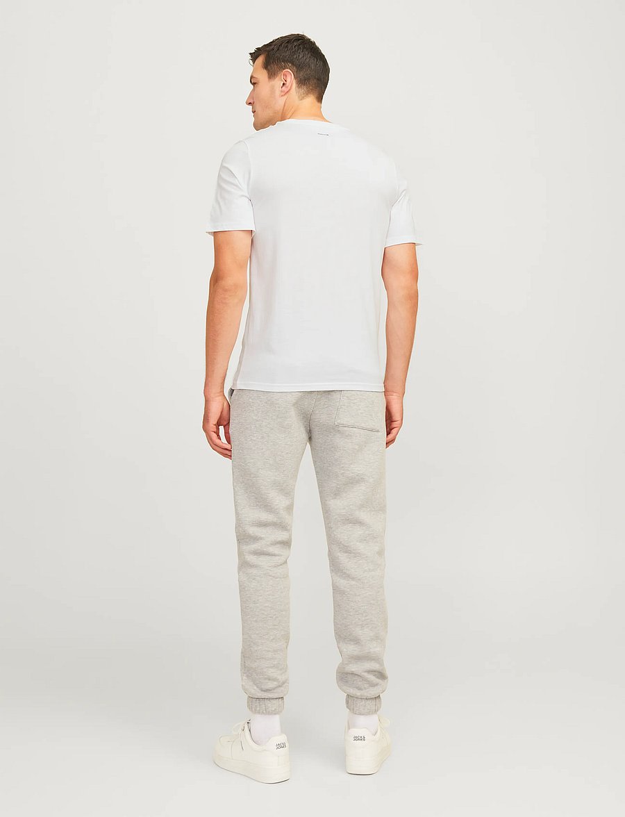 JJ REBEL - JREBREBEL LOGO TEE SS CREW NECK NOOS - lühikeste varrukatega t-särgid - white - 3