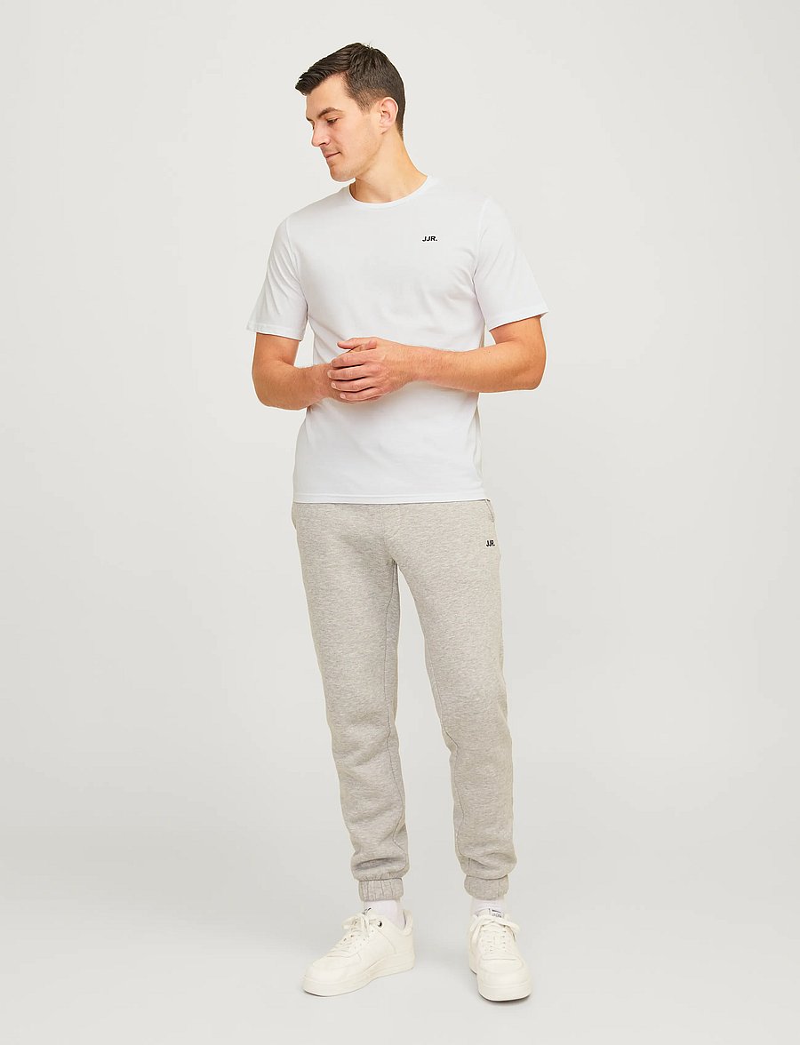 JJ REBEL - JREBREBEL LOGO TEE SS CREW NECK NOOS - lühikeste varrukatega t-särgid - white - 4