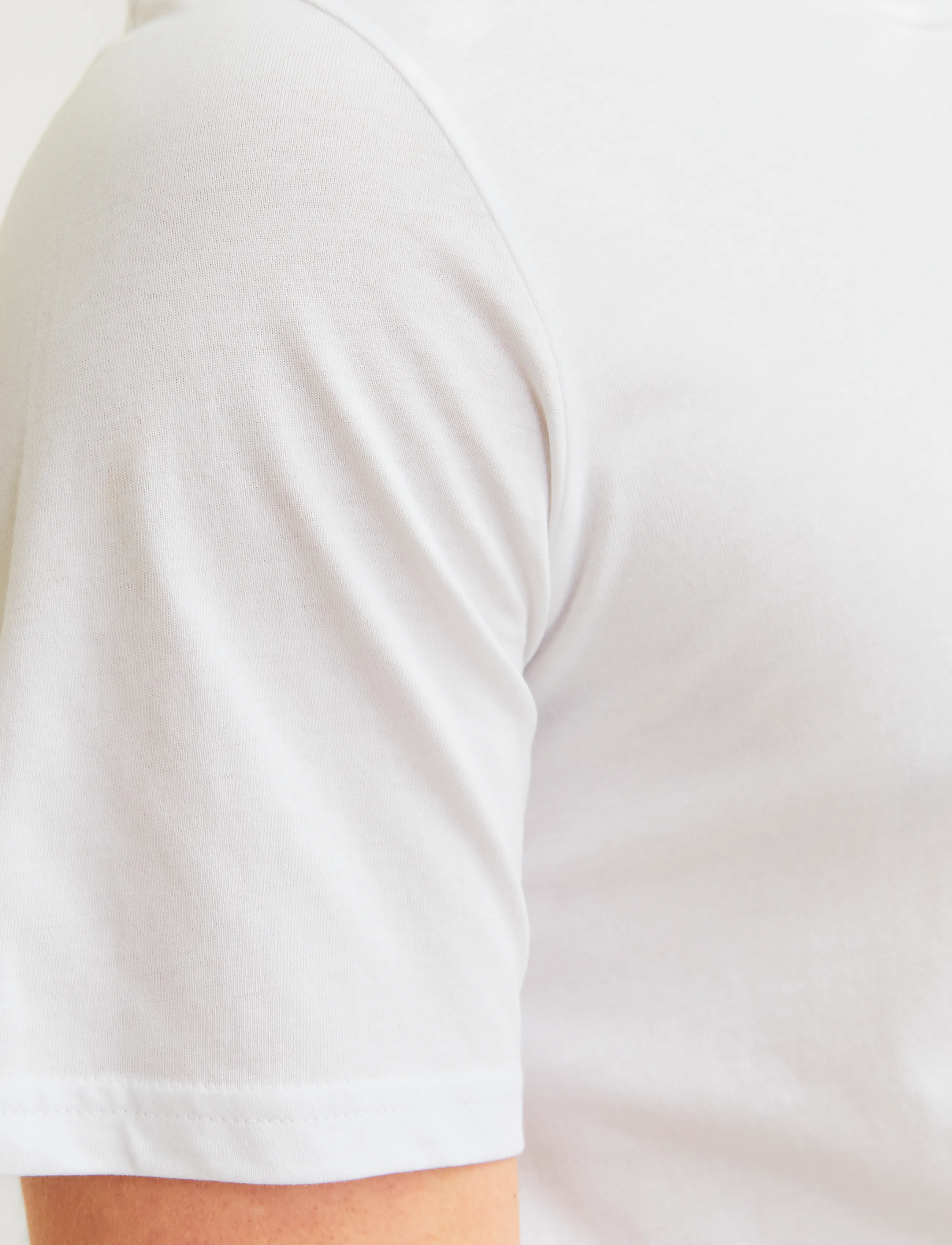 JJ REBEL - JREBREBEL LOGO TEE SS CREW NECK NOOS - laveste priser - white - 5