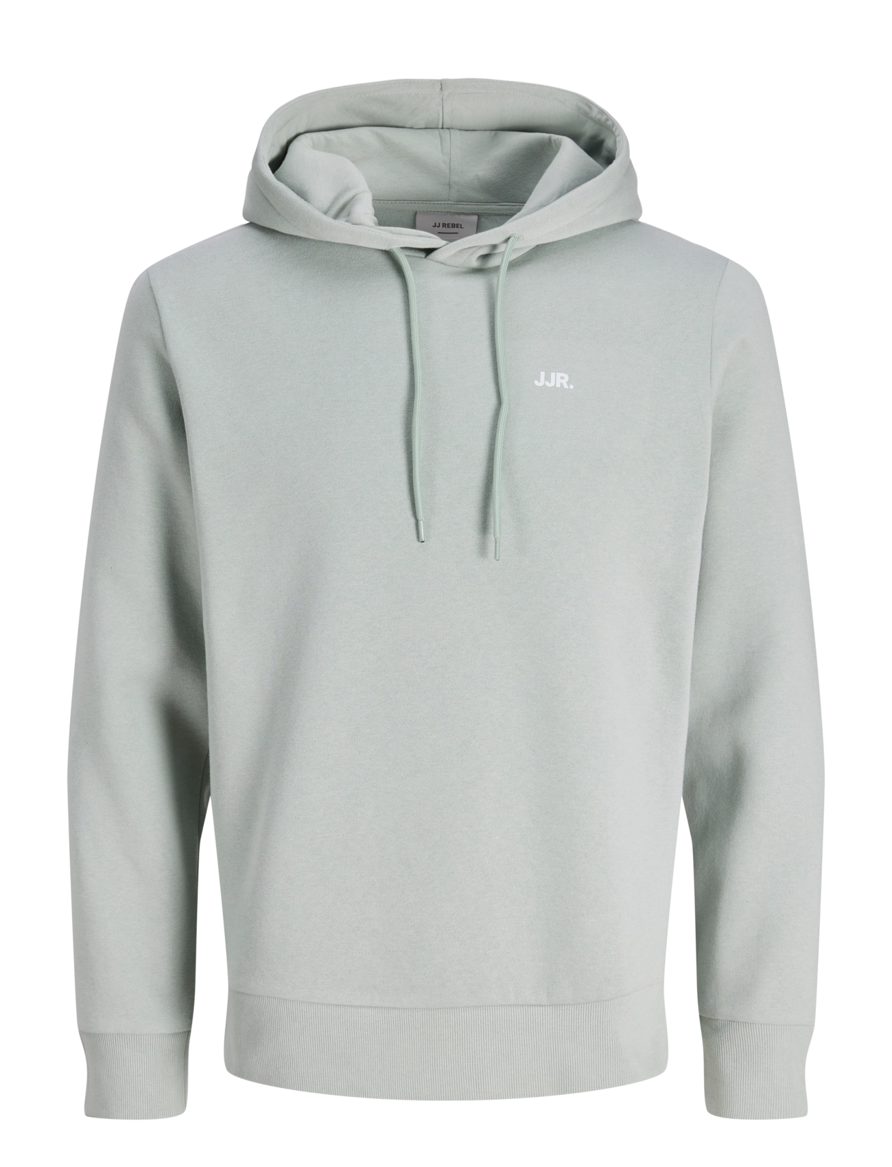 JJ REBEL JREBREBEL LOGO SWEAT HOOD NOOS - Kapuzenpullover - AQUA GRAY / green