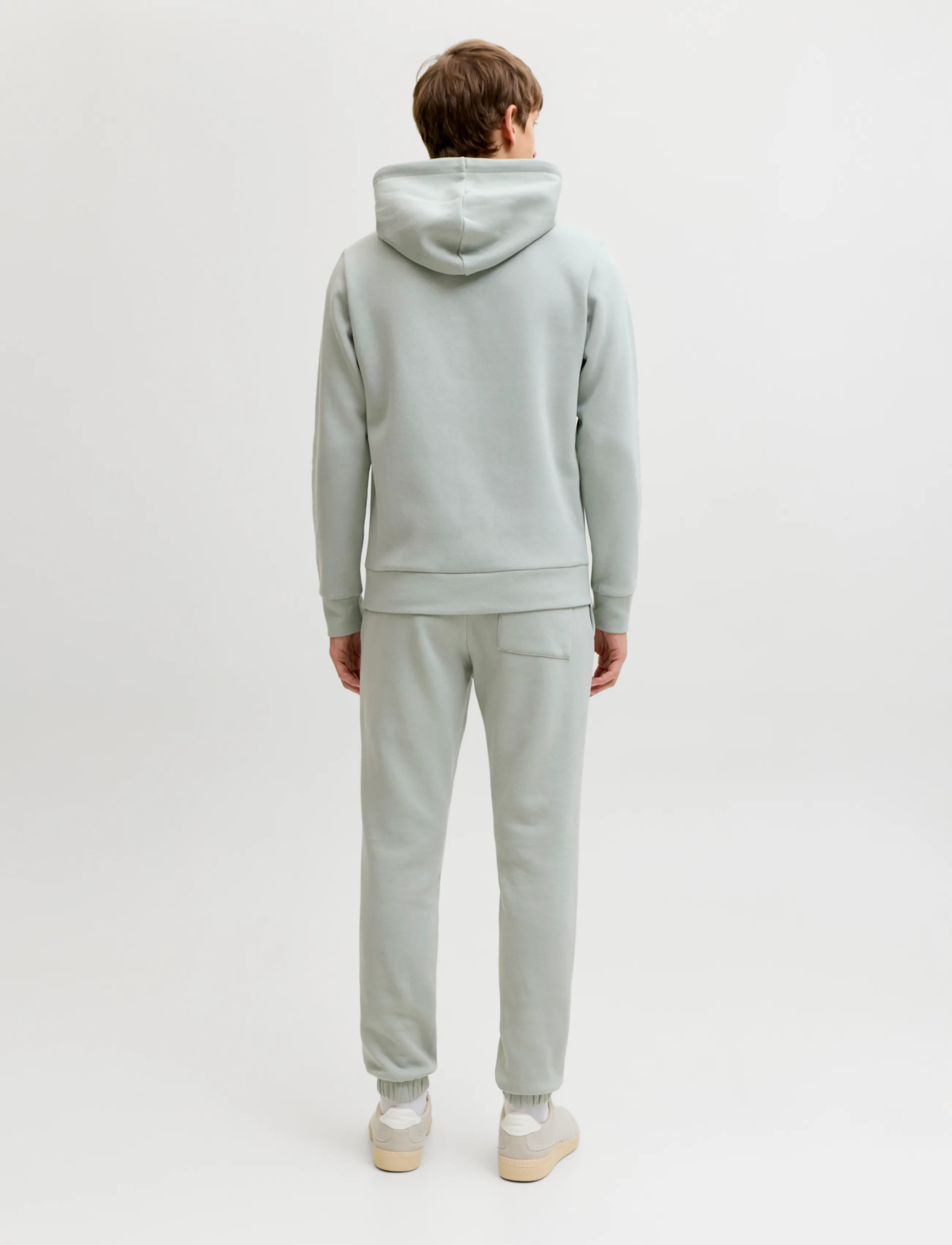JJ REBEL - JREBREBEL LOGO SWEAT HOOD NOOS - laveste priser - aqua gray - 3