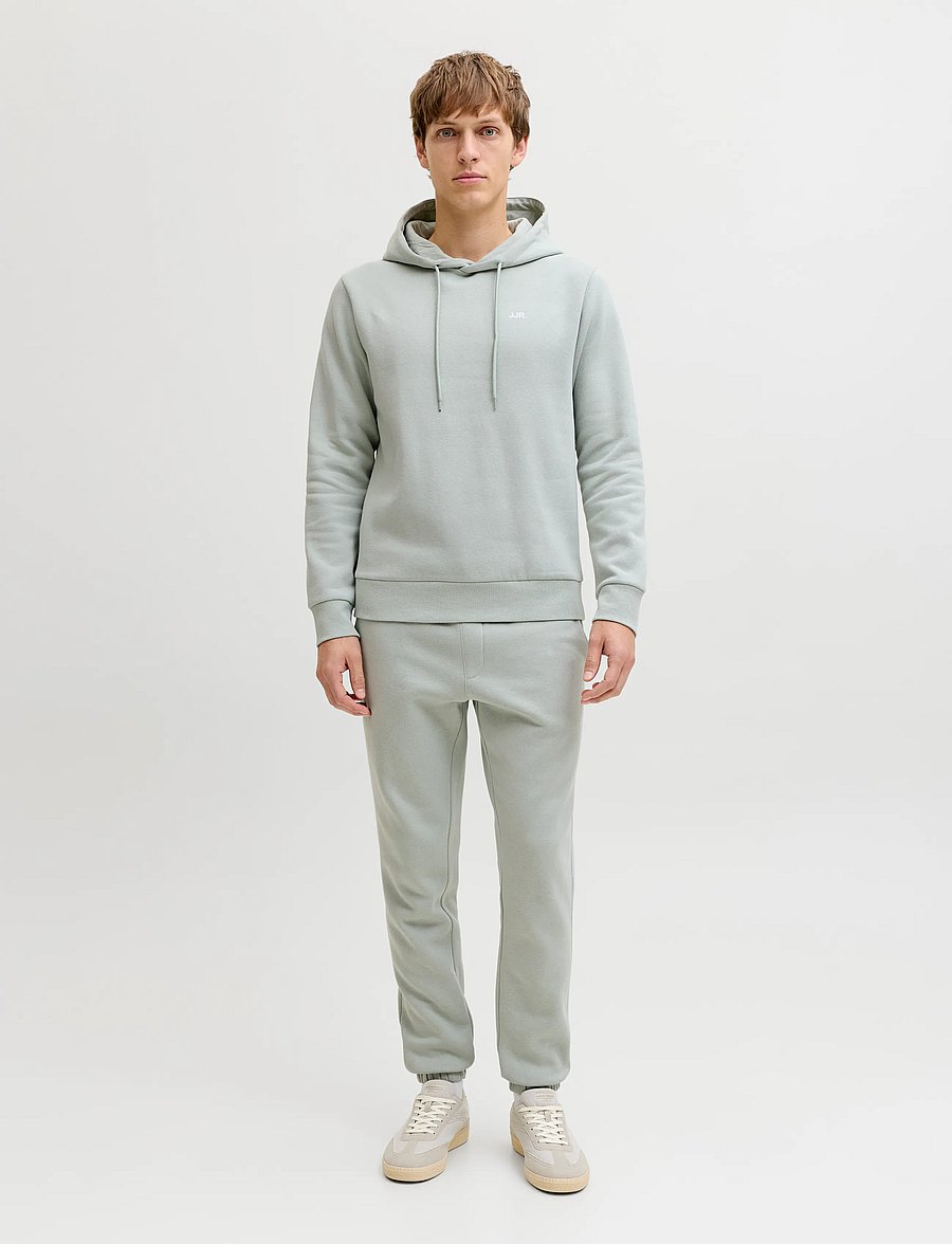 JJ REBEL - JREBREBEL LOGO SWEAT HOOD NOOS - aqua gray - 4
