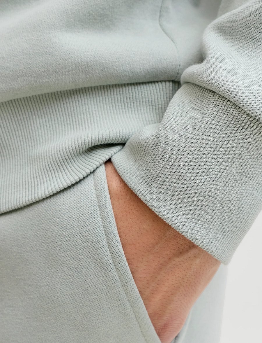 JJ REBEL - JREBREBEL LOGO SWEAT HOOD NOOS - aqua gray - 5