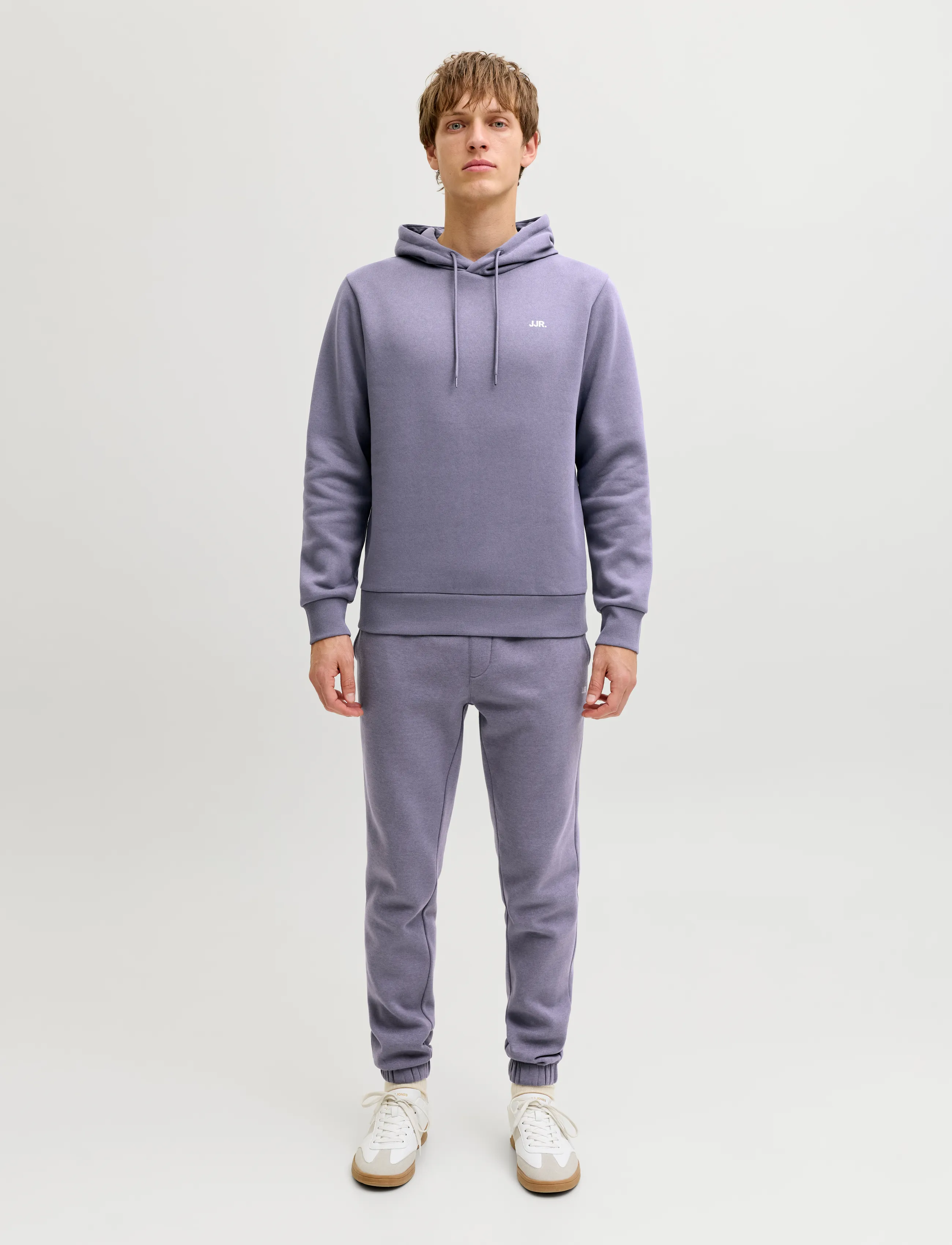 JJ REBEL - JREBREBEL LOGO SWEAT HOOD NOOS - folkstone gray - 4