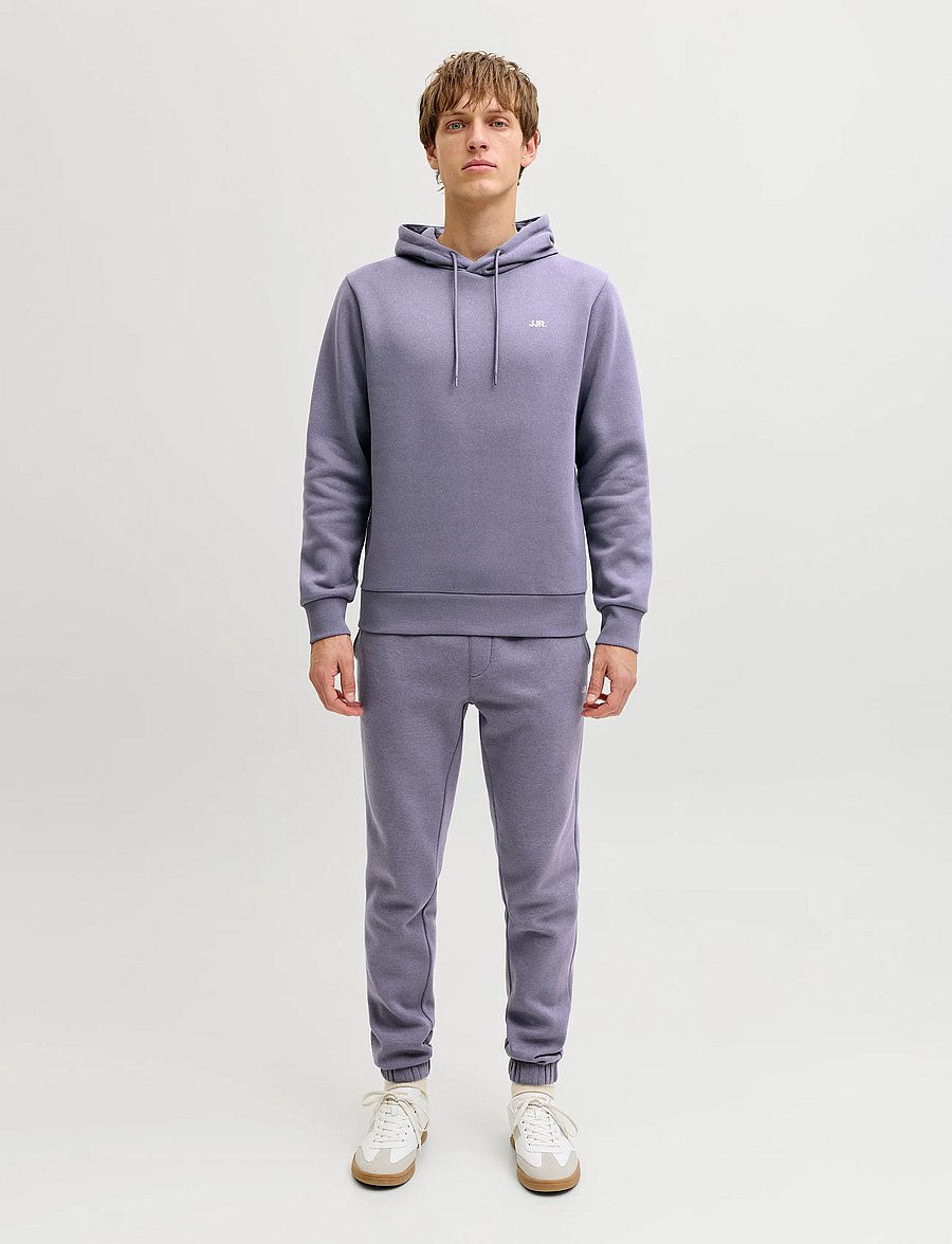 JJ REBEL - JREBREBEL LOGO SWEAT HOOD NOOS - folkstone gray - 4