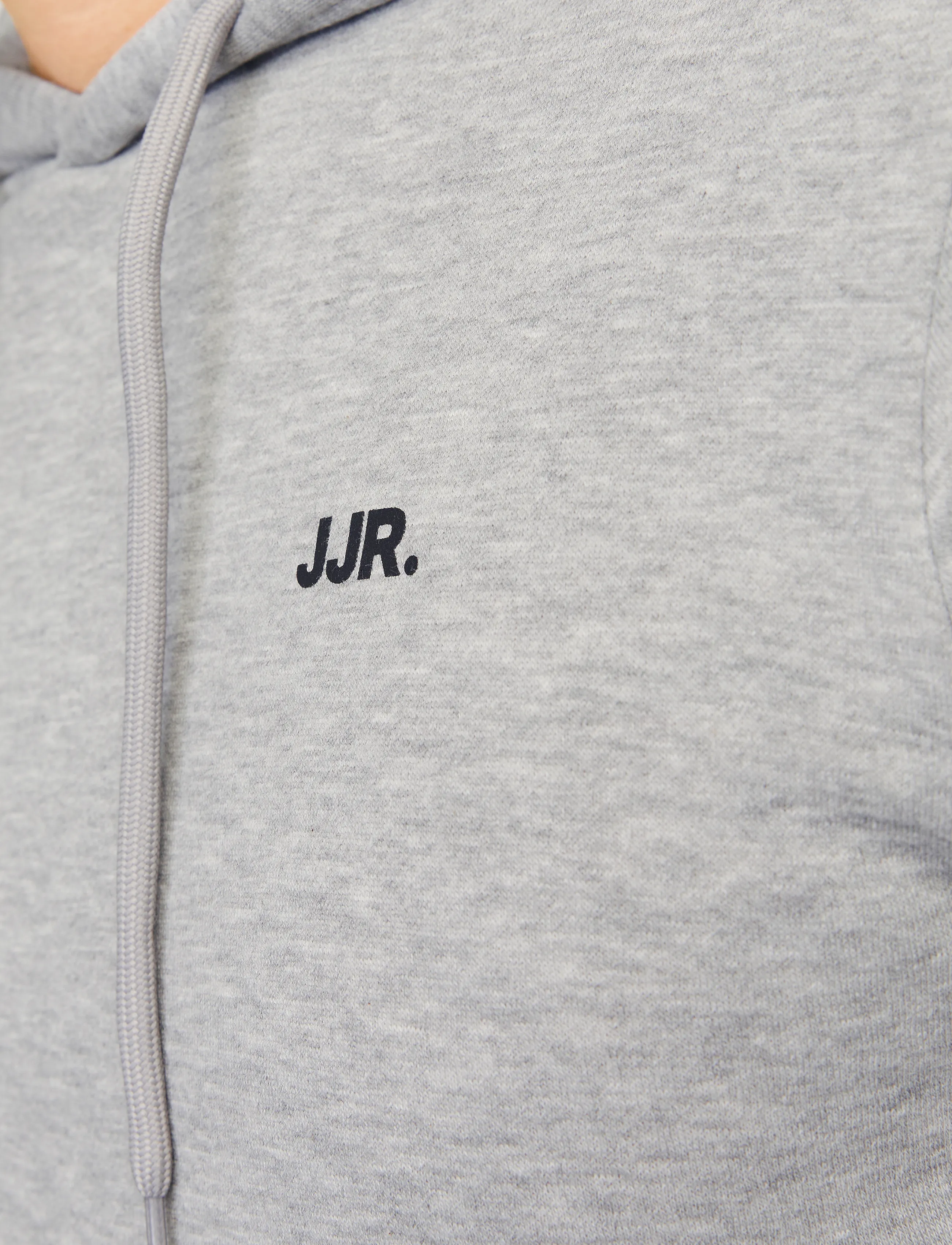 JJ REBEL - JREBREBEL LOGO SWEAT HOOD NOOS - light grey melange - 5
