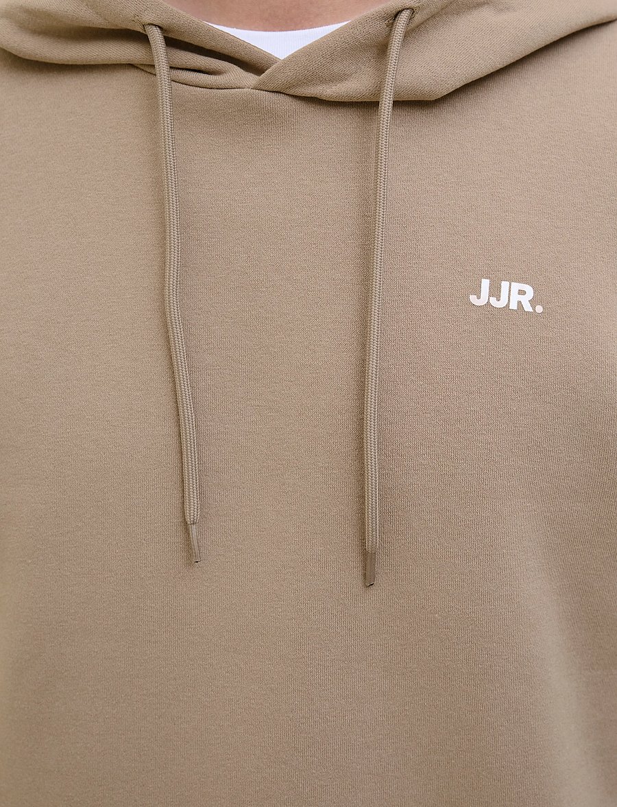 JJ REBEL - JREBREBEL LOGO SWEAT HOOD NOOS - roasted cashew - 5