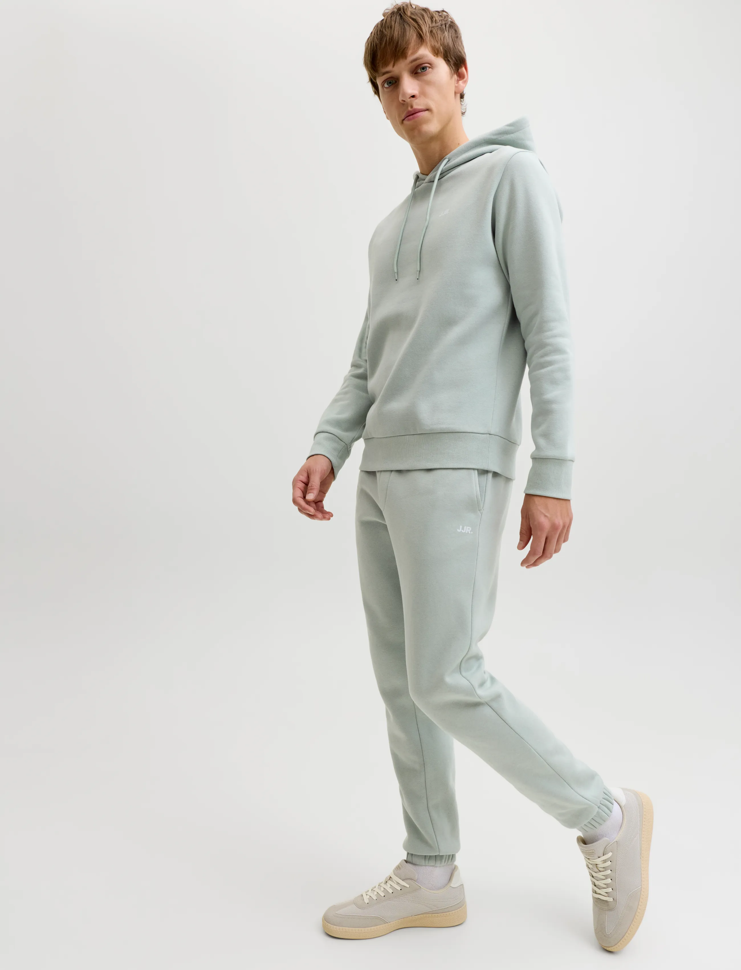 JJ REBEL - JREBGORM REG REBEL LOGO SWEAT PANTS NOOS - madalaimad hinnad - aqua gray - 5