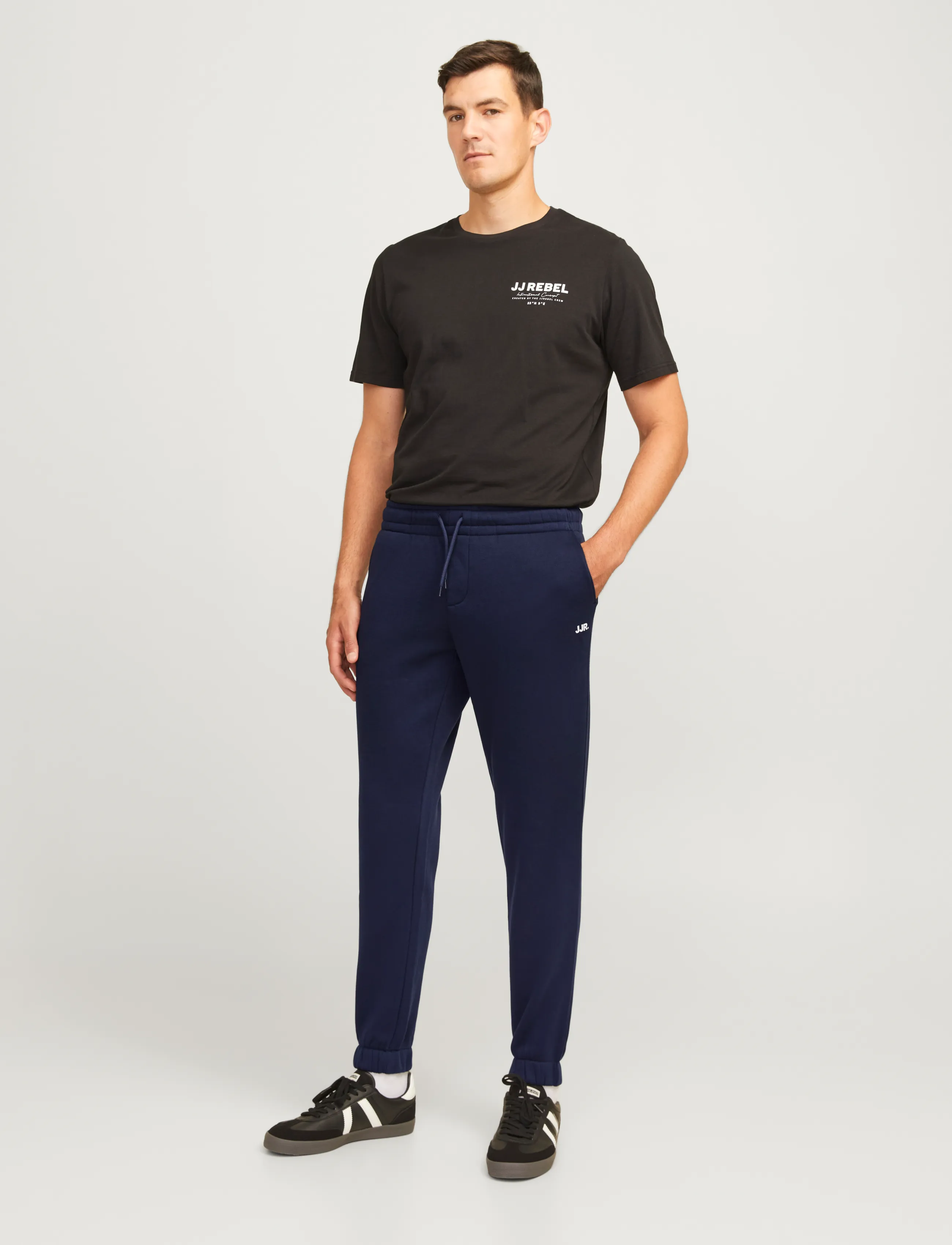 JJ REBEL - JREBGORM REG REBEL LOGO SWEAT PANTS NOOS - sky captain - 4
