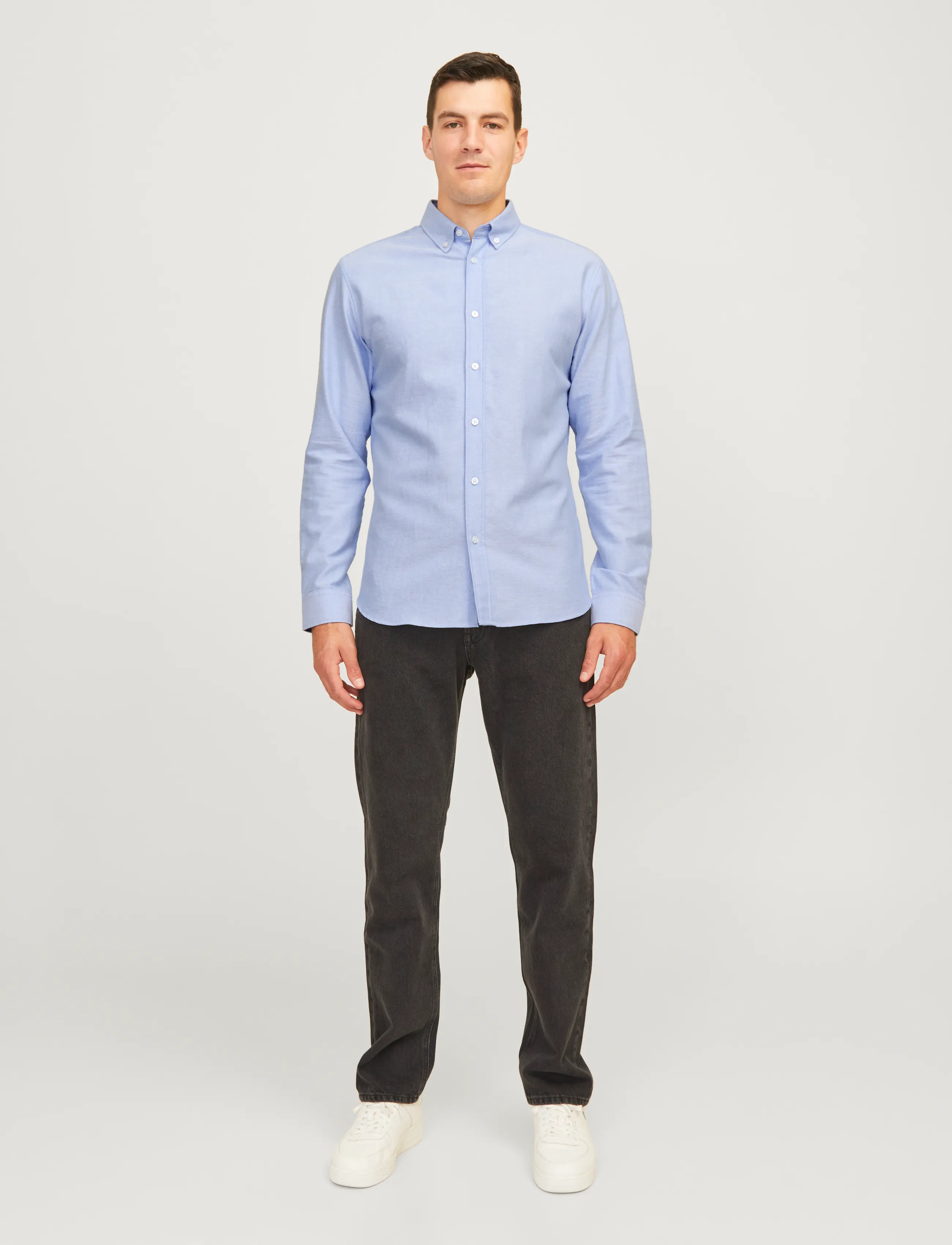 JJ REBEL - JREBOSCAR SHIRT LS NOOS - laveste priser - cashmere blue - 4