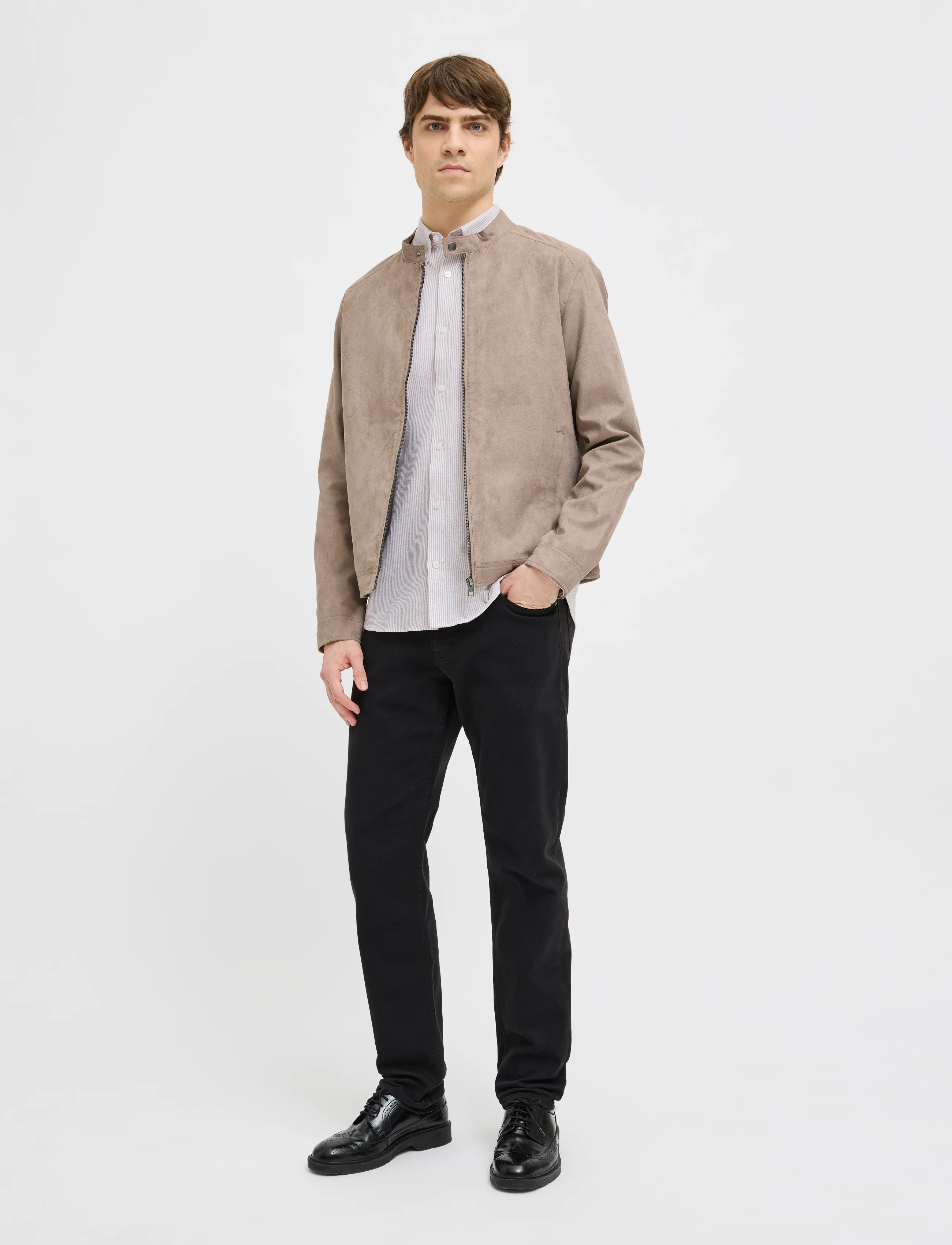 JJ REBEL - JREBOSCAR SHIRT LS NOOS - laveste priser - crockery - 4