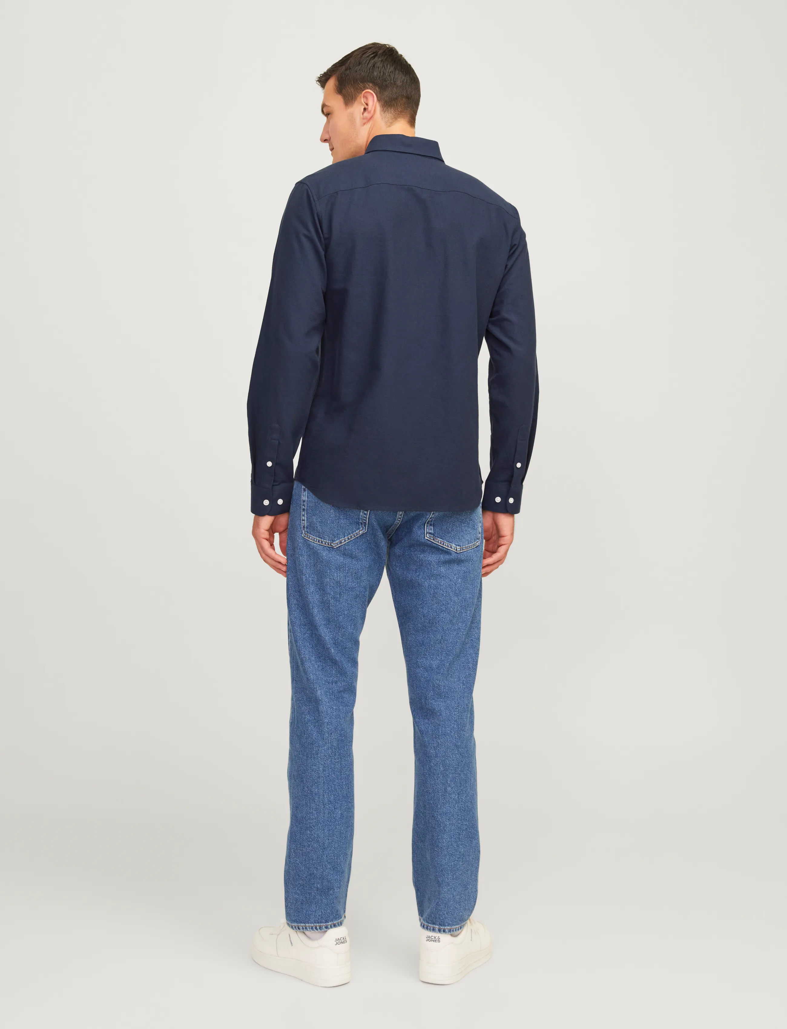 JJ REBEL - JREBOSCAR SHIRT LS NOOS - laveste priser - navy blazer - 3