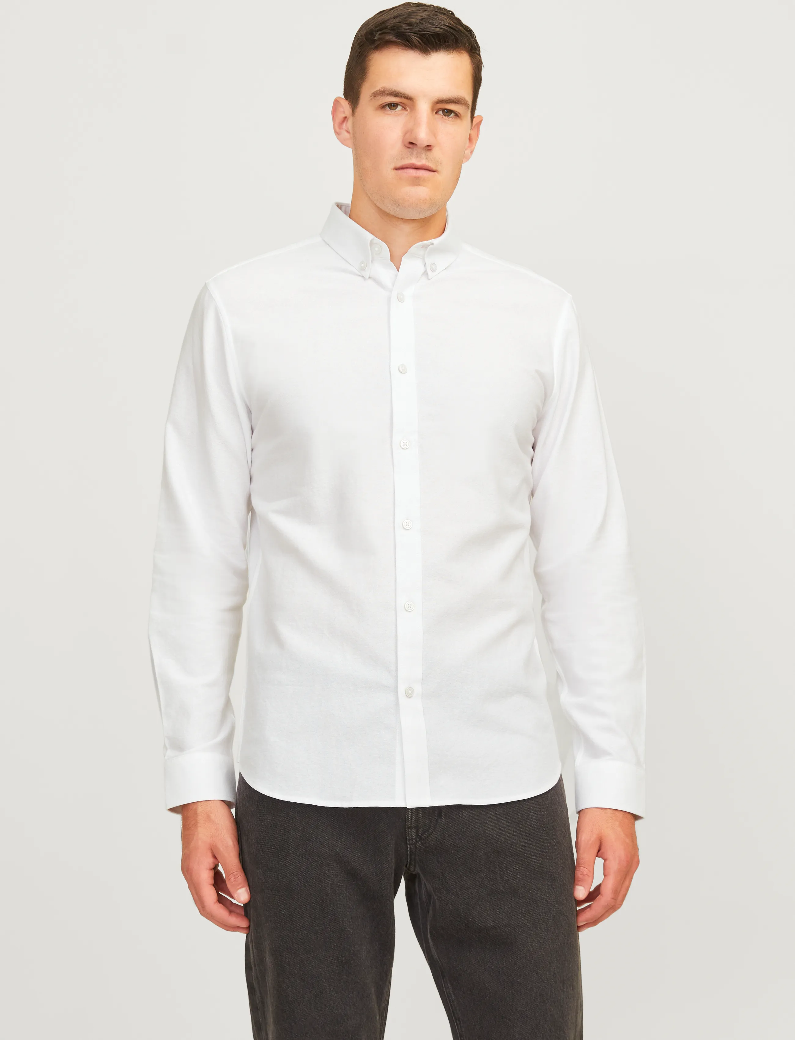JJ REBEL JREBOSCAR SHIRT LS NOOS - JJ REBEL - WHITE / white