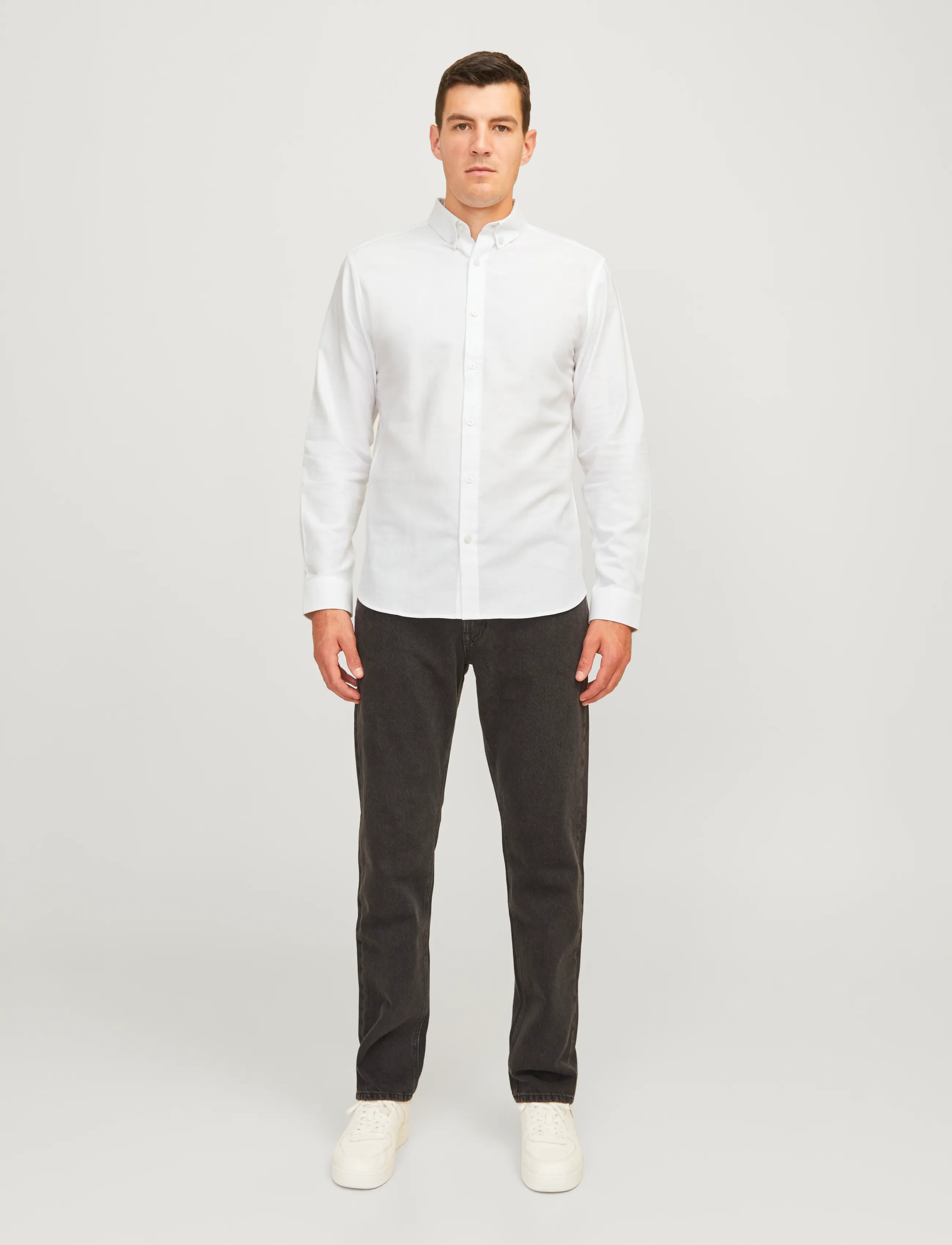 JJ REBEL - JREBOSCAR SHIRT LS NOOS - white - 4