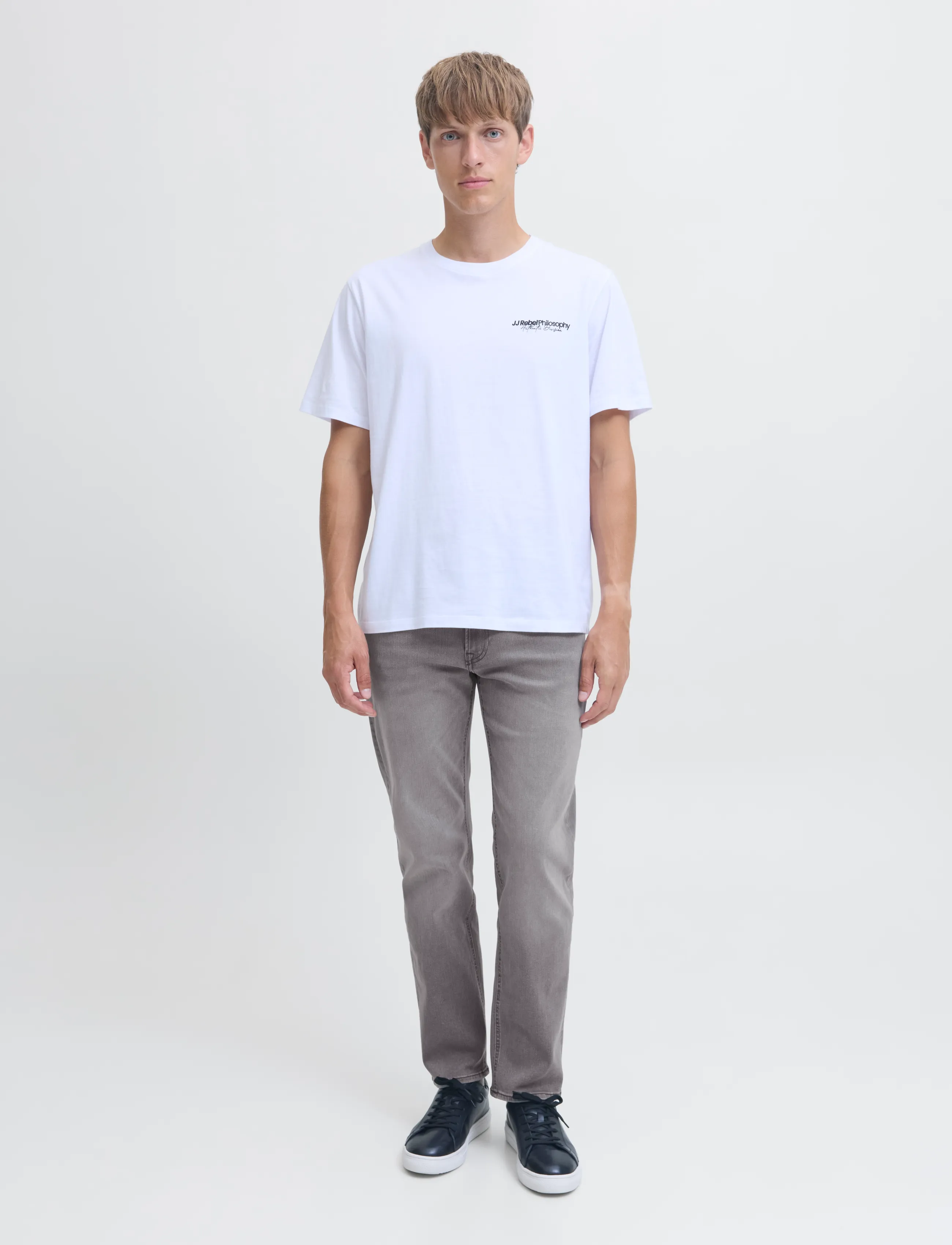 JJ REBEL - JREBADAM JJCRAFT AT 454 NOOS - bukser & jeans - grey denim - 4