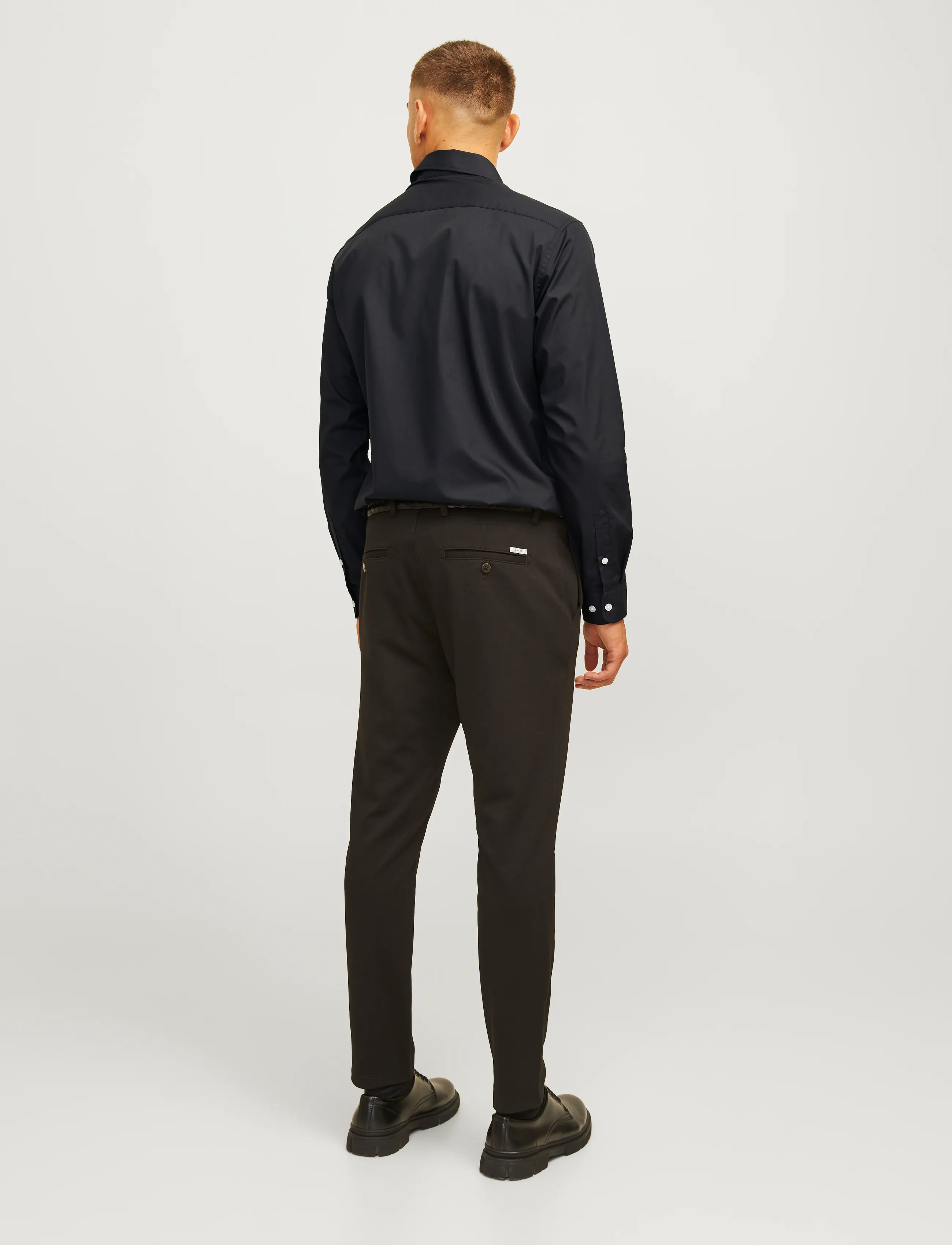 JJ REBEL - JREBGAVIN SOLID SHIRT LS NOOS - lowest prices - black - 3