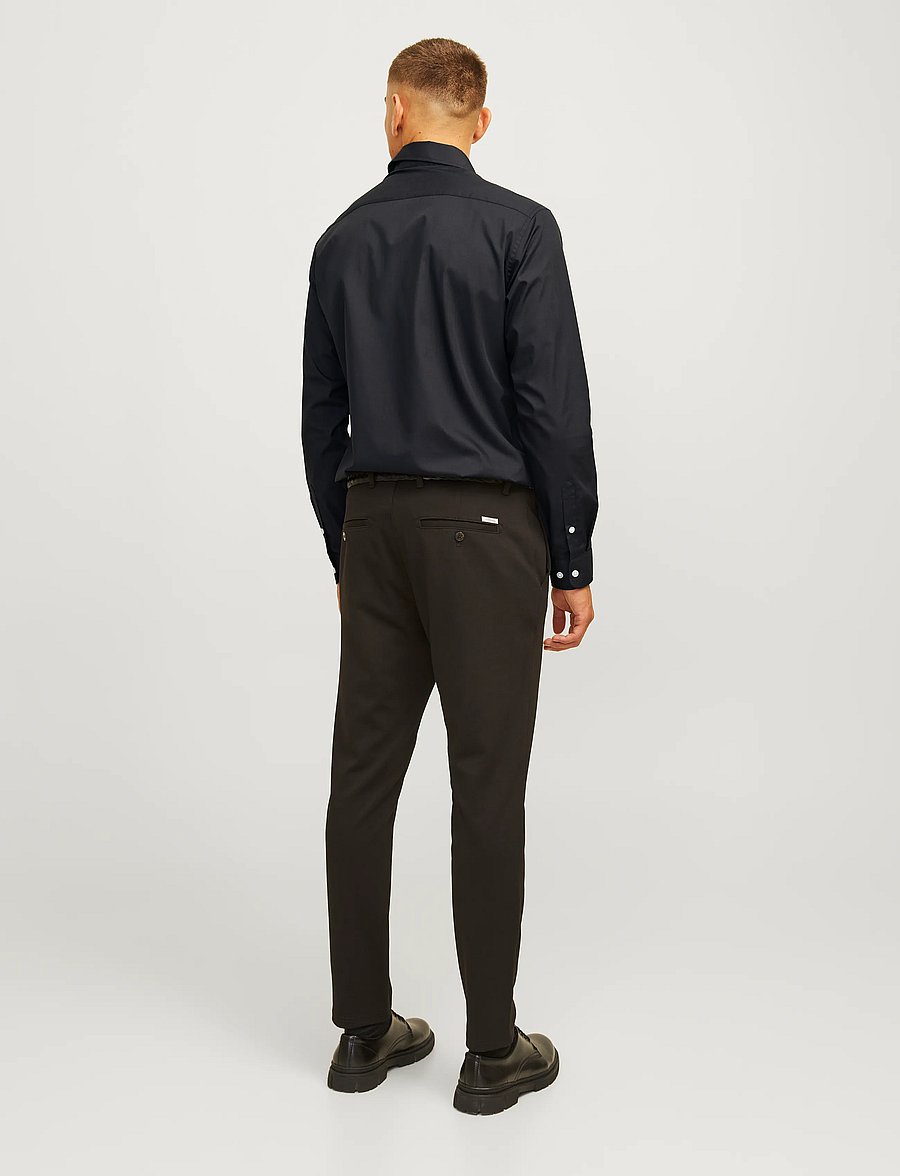 JJ REBEL - JREBGAVIN SOLID SHIRT LS NOOS - black - 3