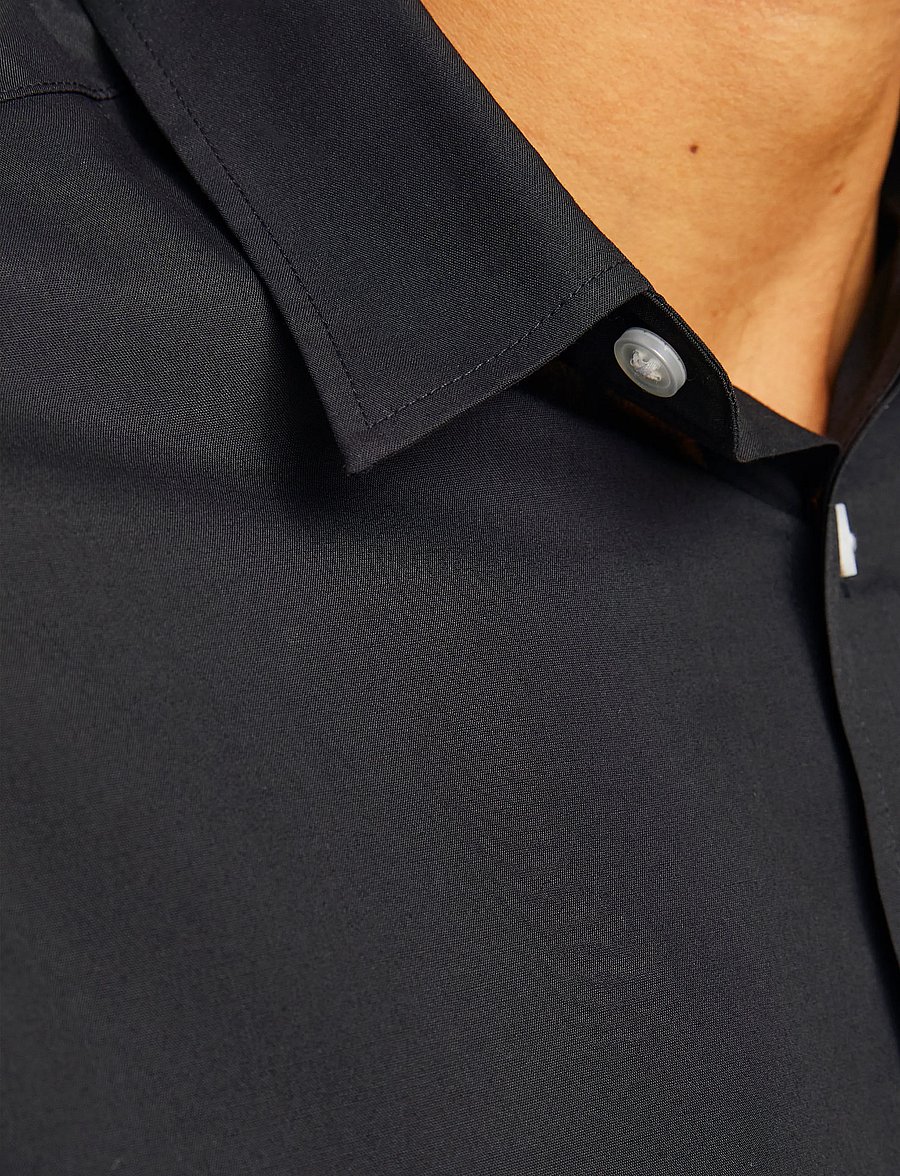 JJ REBEL - JREBGAVIN SOLID SHIRT LS NOOS - black - 5
