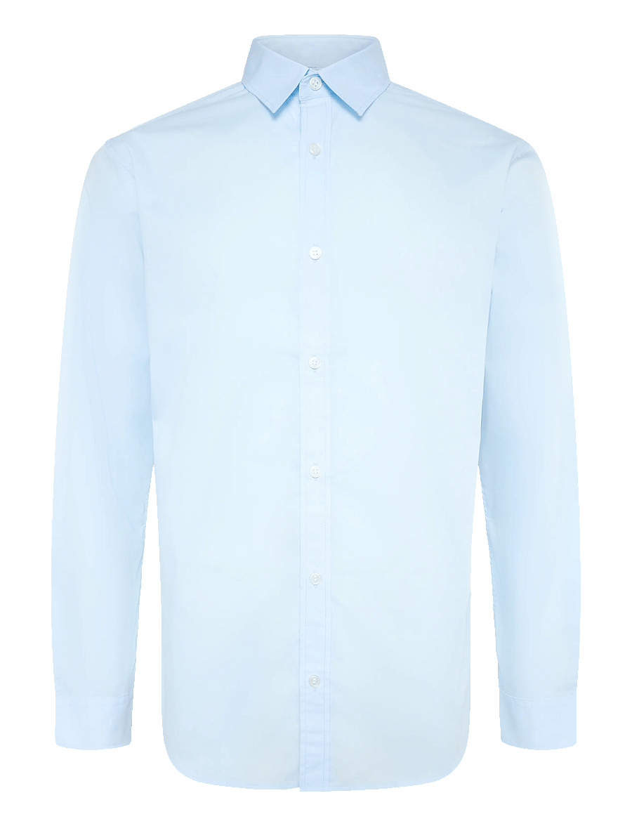 JJ REBEL - JREBGAVIN SOLID SHIRT LS NOOS - cashmere blue - 1