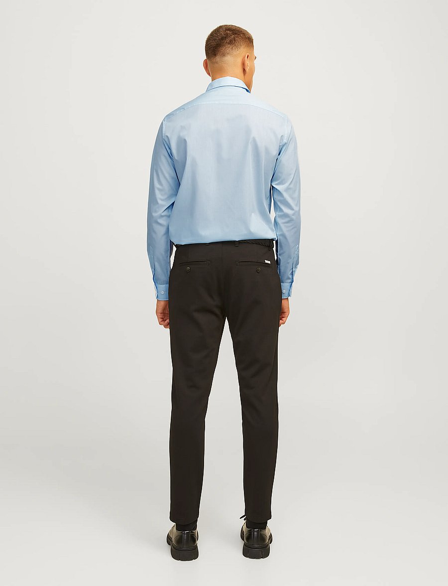JJ REBEL - JREBGAVIN SOLID SHIRT LS NOOS - cashmere blue - 3