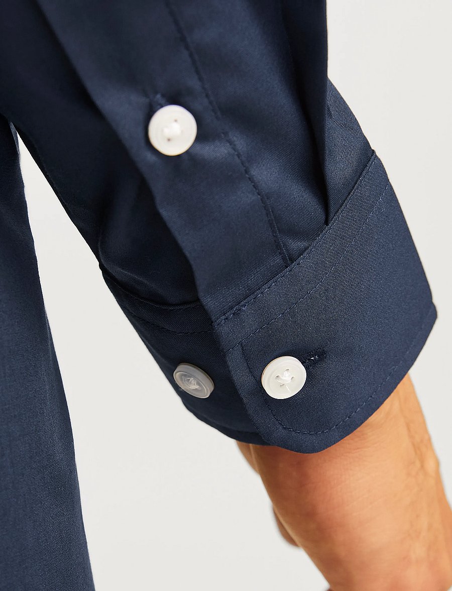 JJ REBEL - JREBGAVIN SOLID SHIRT LS NOOS - sky captain - 5