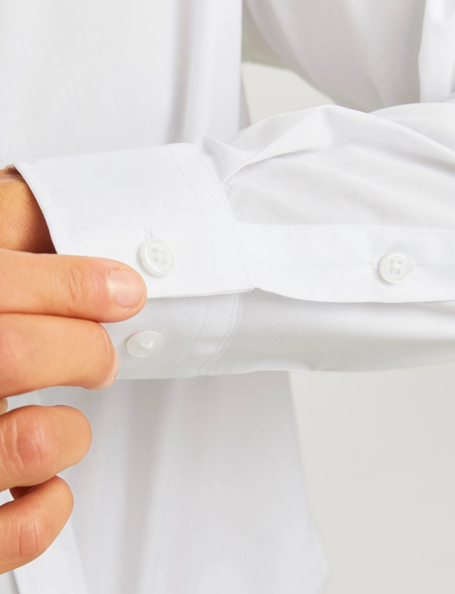 JJ REBEL - JREBGAVIN SOLID SHIRT LS NOOS - white - 5