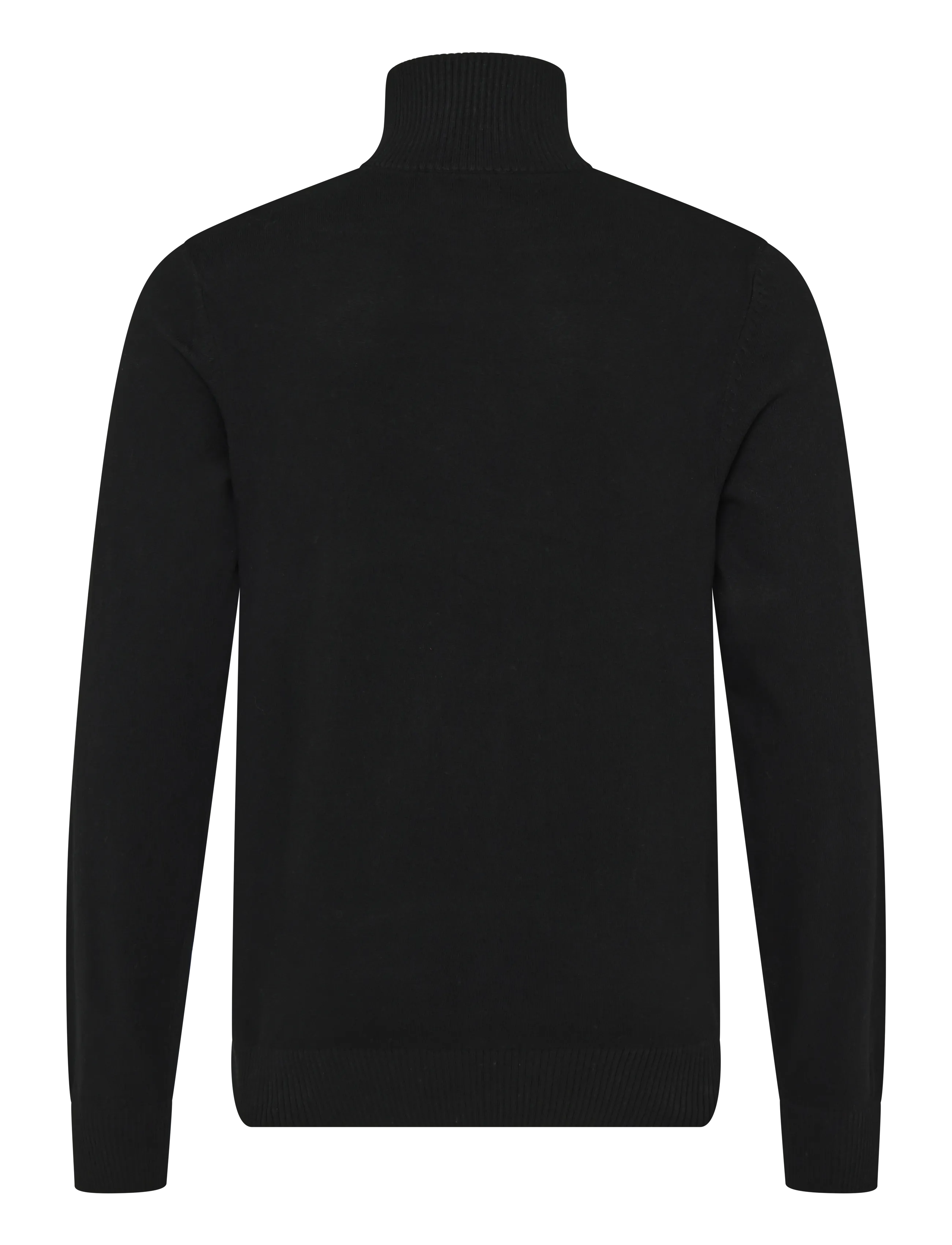 JJ REBEL - JREBCALLUM KNIT HALF ZIP SN - laveste priser - black - 2