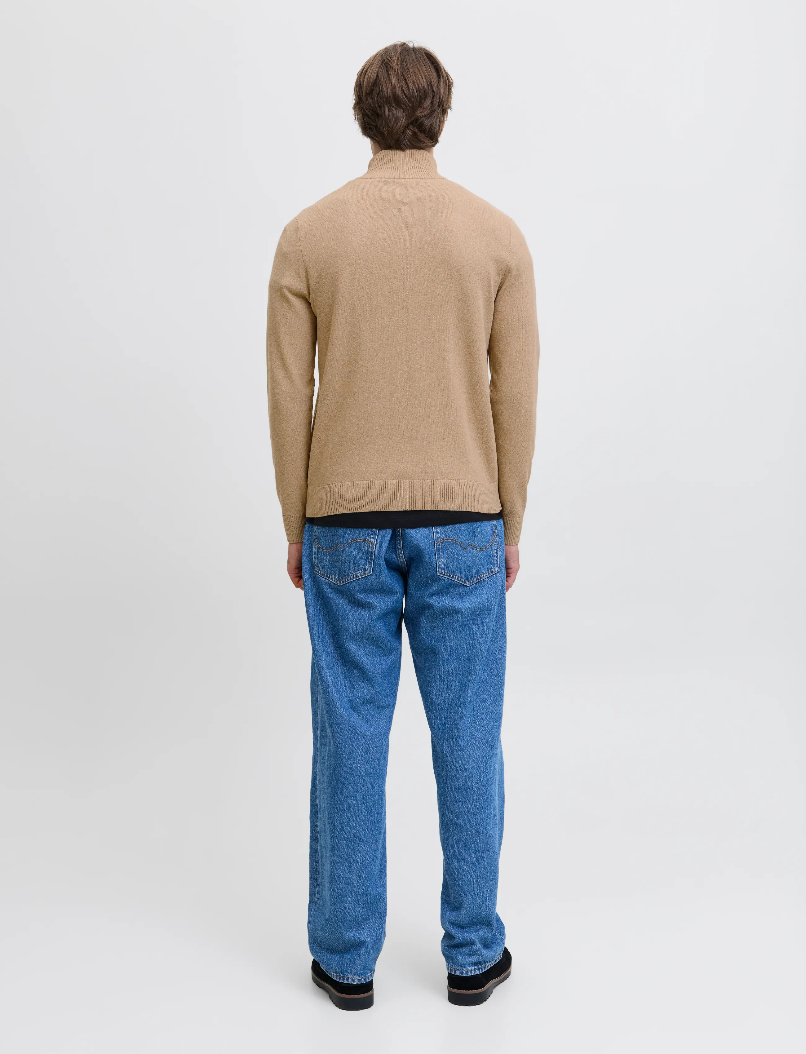 JJ REBEL - JREBCALLUM KNIT HALF ZIP SN - laveste priser - crockery - 3