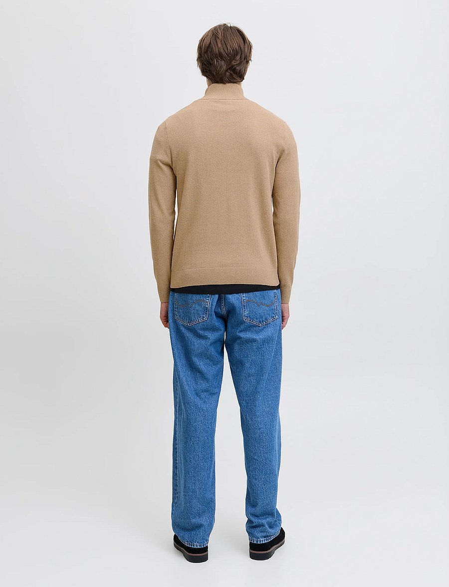 JJ REBEL - JREBCALLUM KNIT HALF ZIP SN - crockery - 3