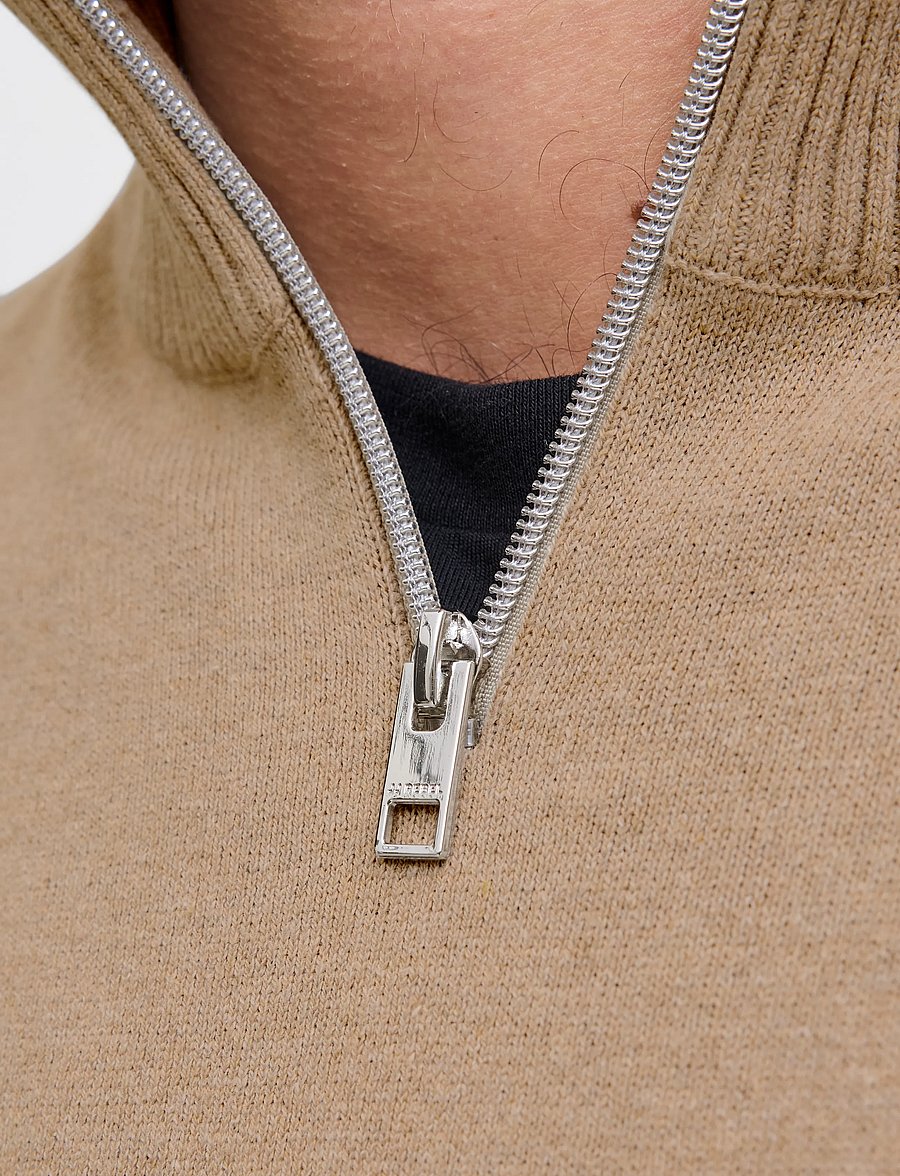 JJ REBEL - JREBCALLUM KNIT HALF ZIP SN - crockery - 5