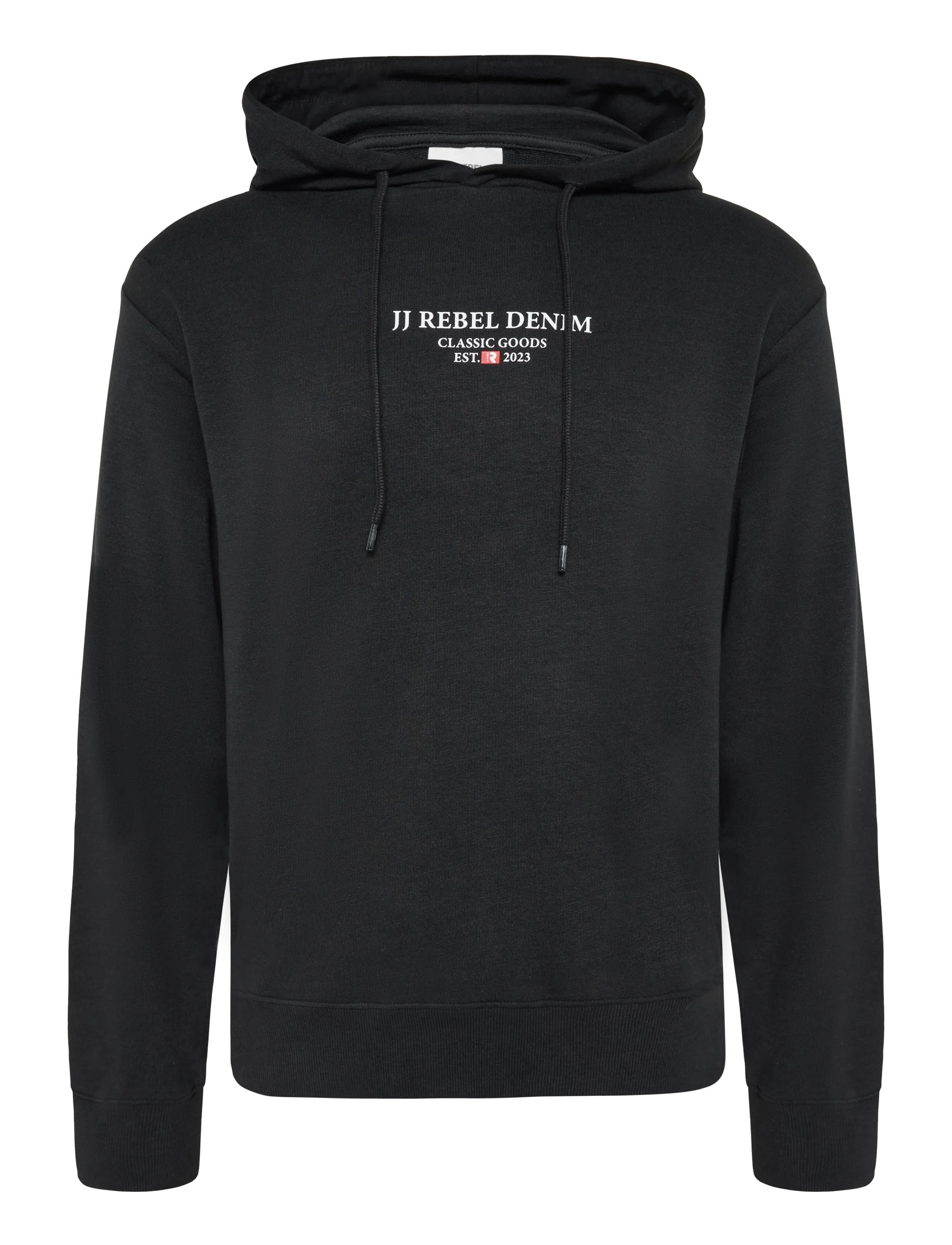JJ REBEL JREBJEANS REBEL PRINT SWEAT HOOD SN - Sweatshirts & Kapuzenpullover - BLACK / black