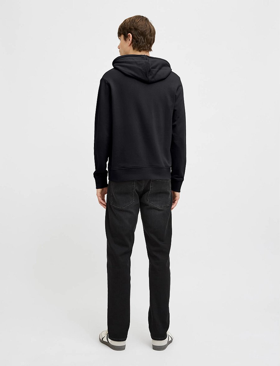 JJ REBEL - JREBJEANS REBEL PRINT SWEAT HOOD SN - kapuutsiga pusad - black - 3